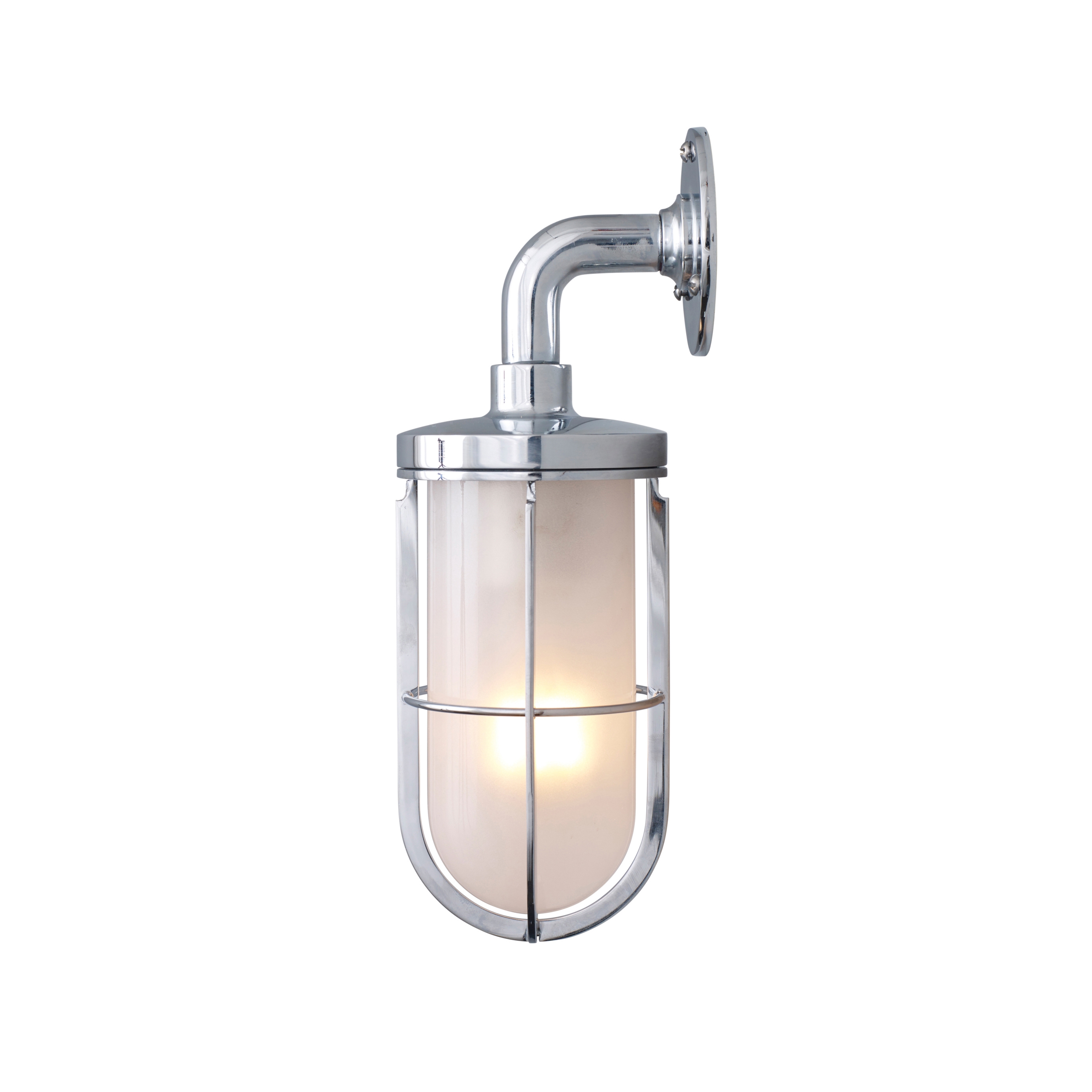 Vertoon produk Weatherproof Ship's Well Glass, Chrome, Frosted Glass, E27 van vervaardiger Original BTC