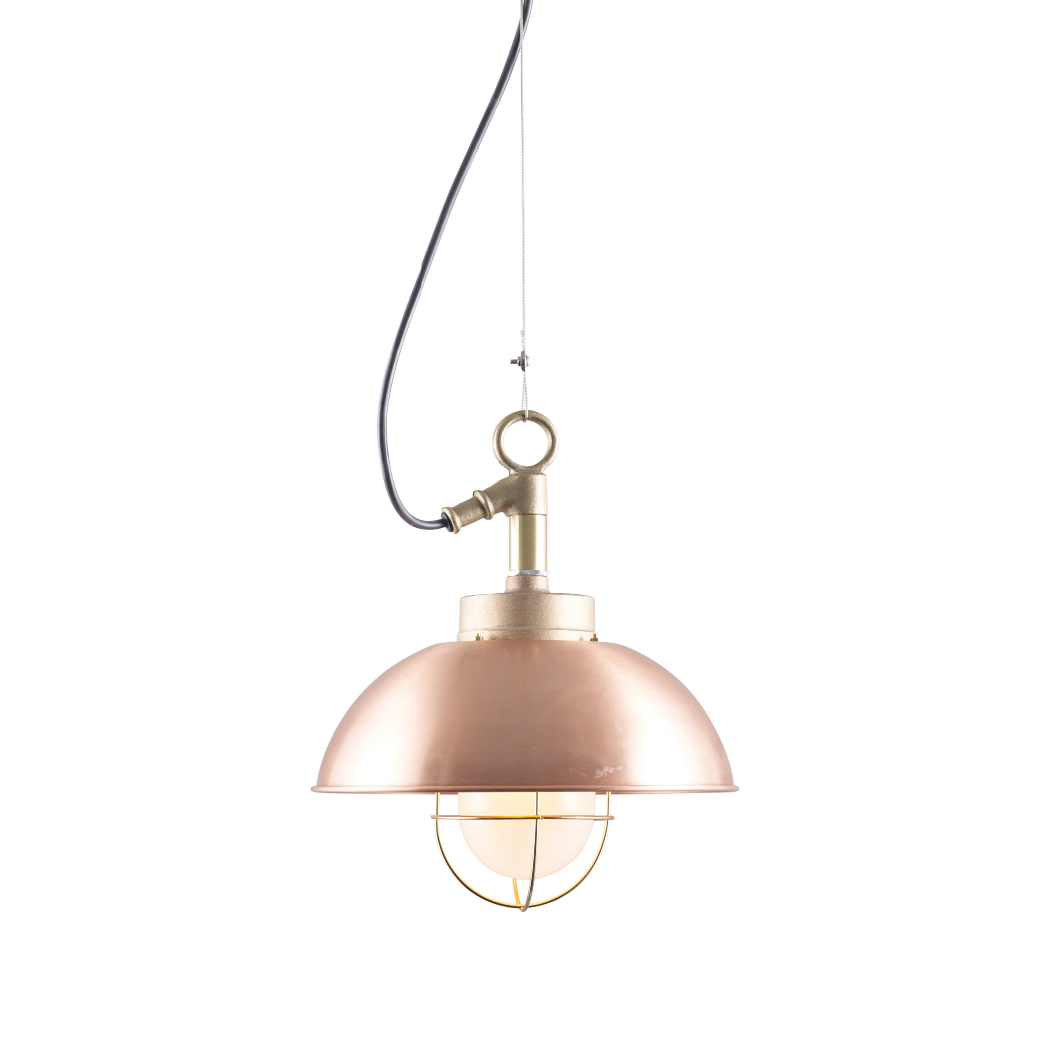Display product Shipyard Pendant, Copper, Frosted Glass from manufacturer Original BTC