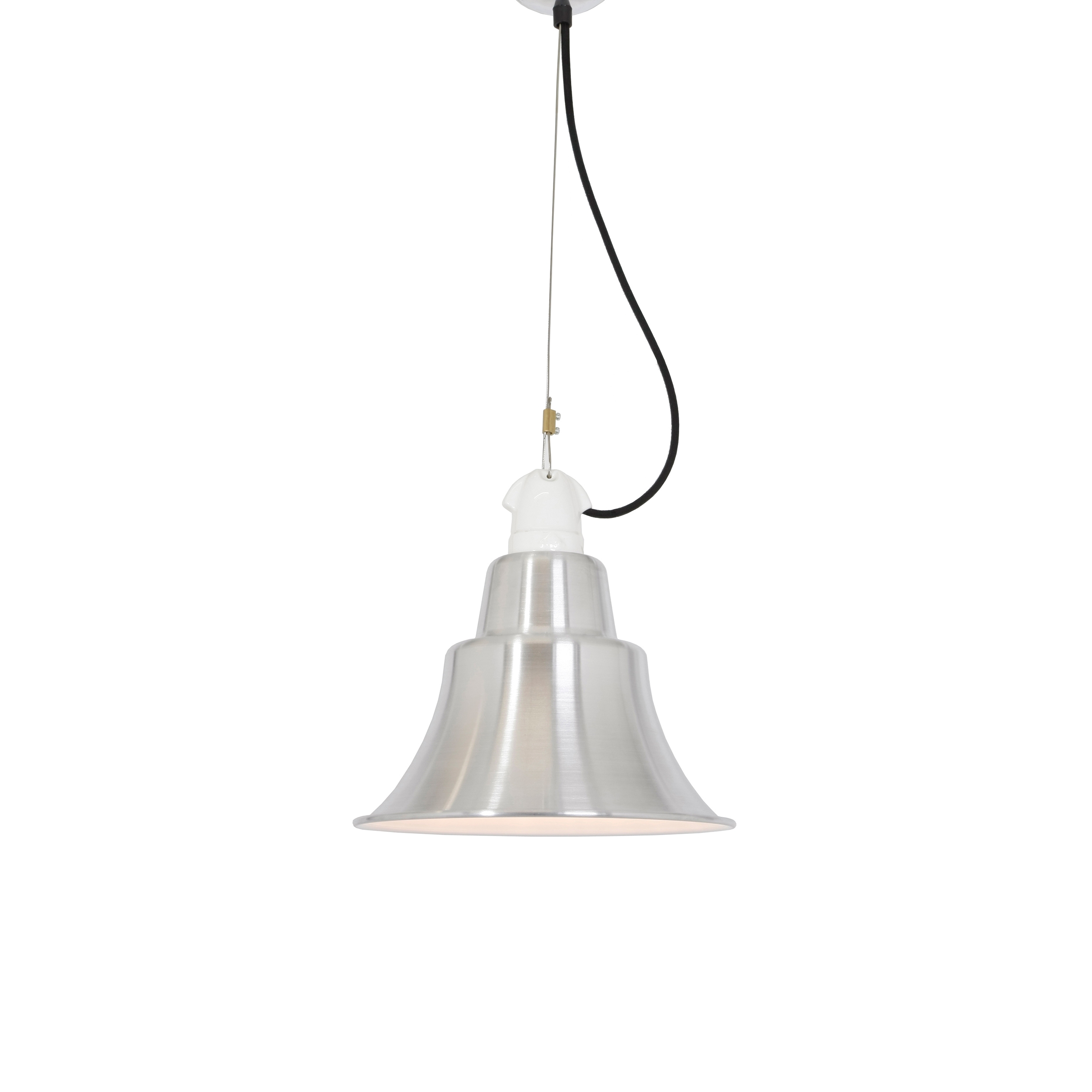 Mostrar el producto Zoe Pendant, Polished Aluminium, White Interior del fabricante Original BTC