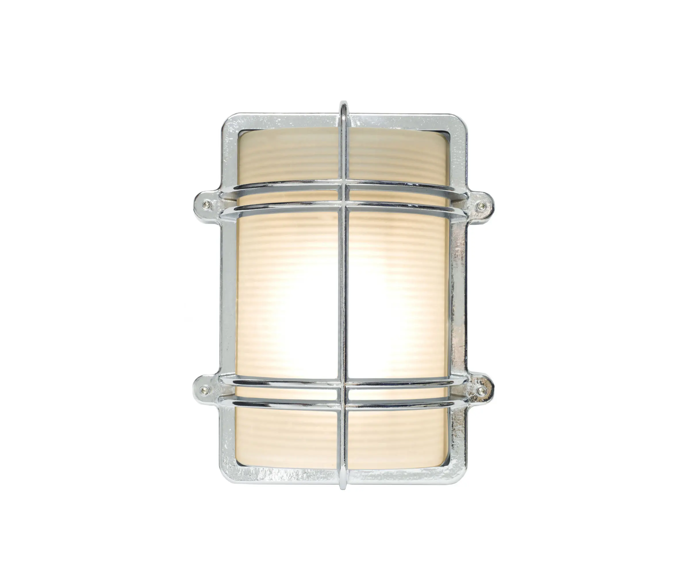 Original BTC - Rectangular Bulkhead Fitting, Chrome Plated