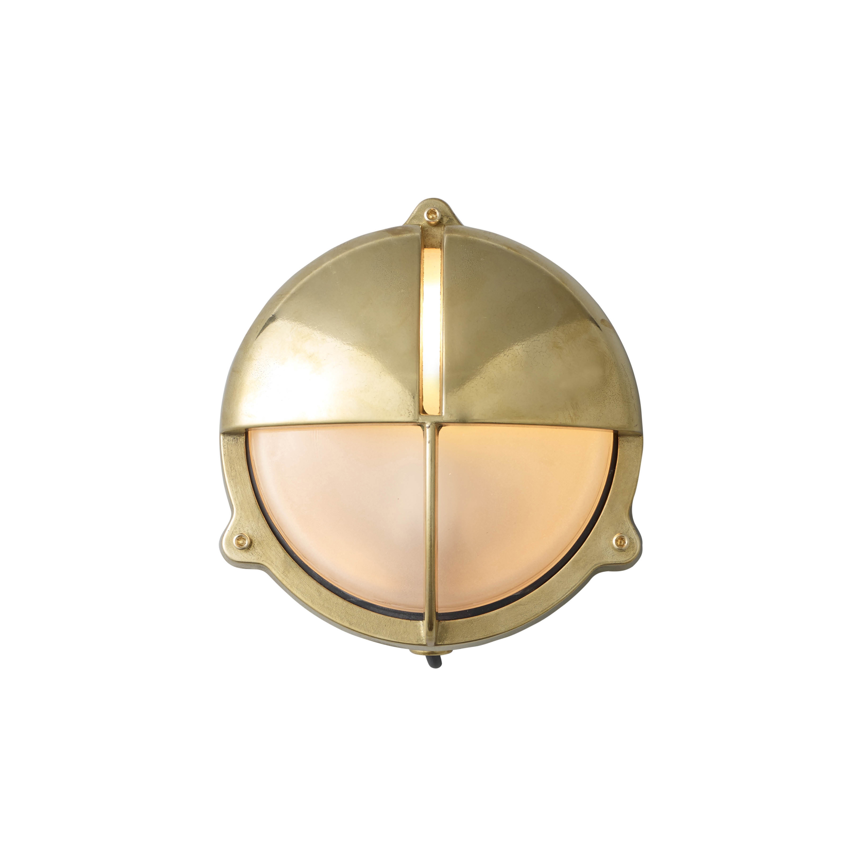 Display product Brass Bulkhead With Eyelid Shield, Natural Brass from manufacturer Original BTC