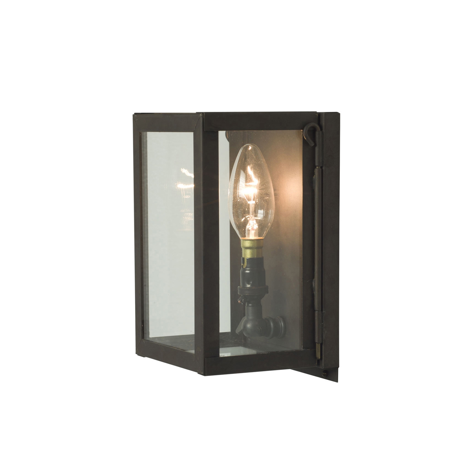 Produkt Miniature Box Wall Light, Internally Glass, Weathered Brass, Clear des Herstellers Original BTC anzeigen