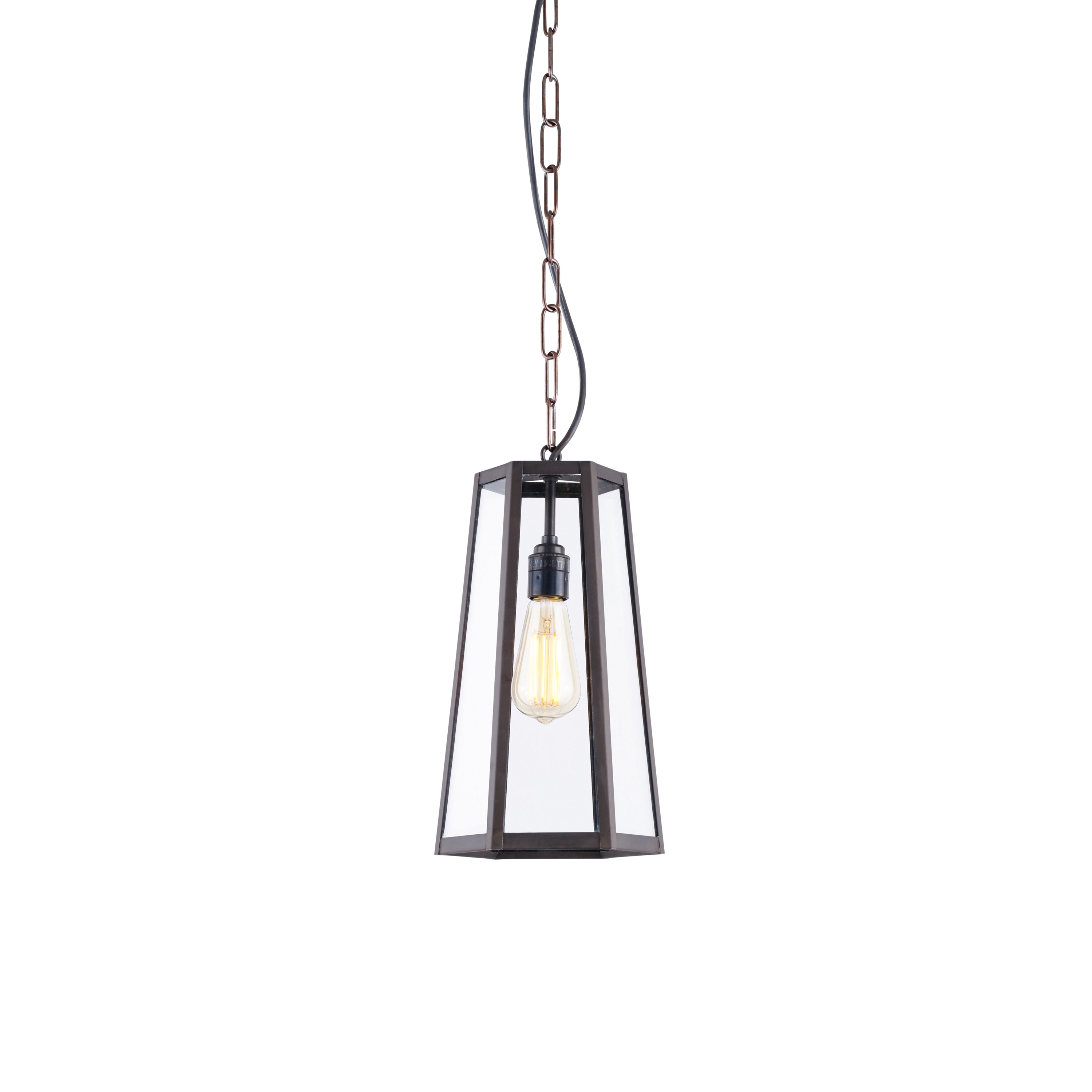 Display product Hex Pendant, Weathered Brass from manufacturer Original BTC