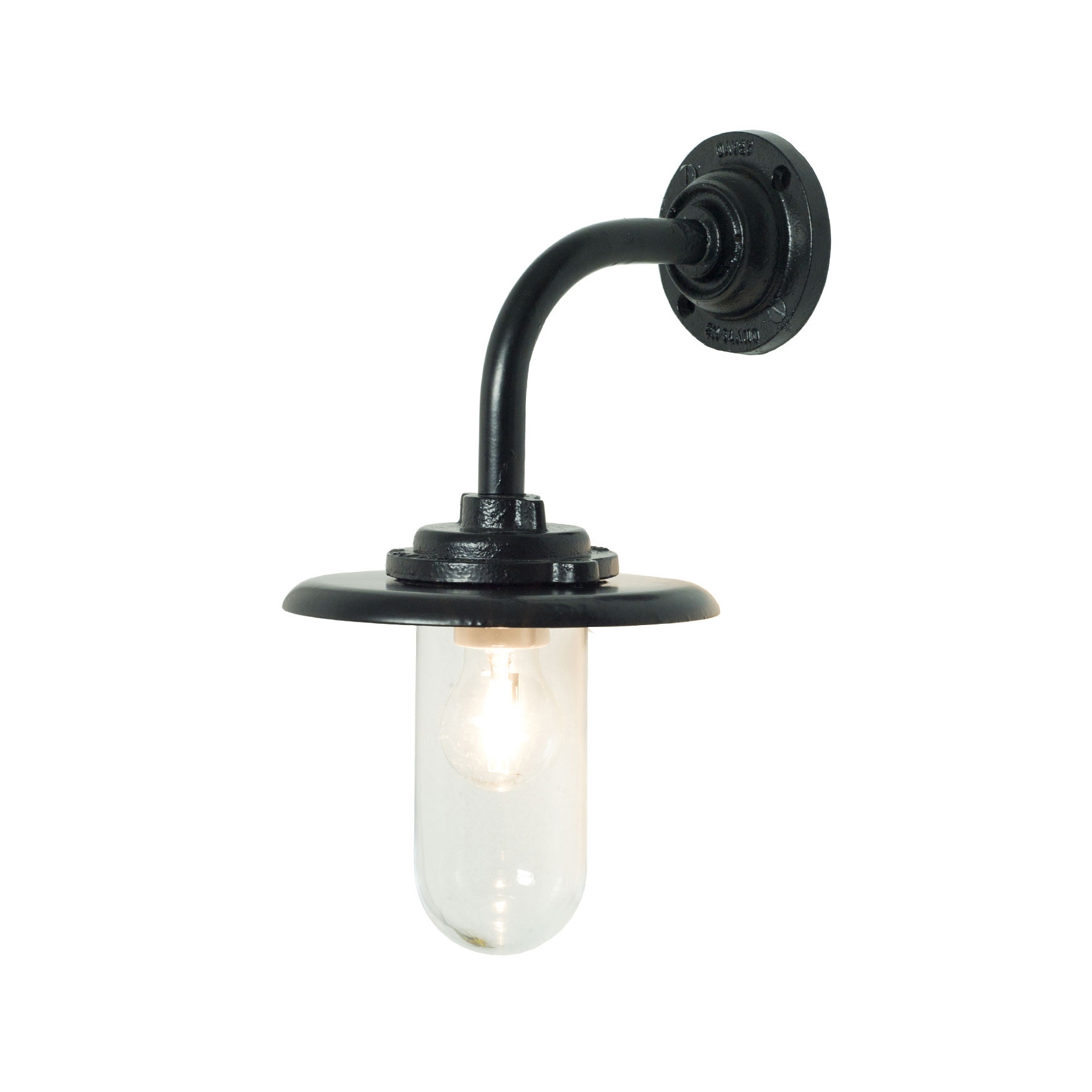 Mostrar el producto Exterior Bracket Light, 60W, Round, Painted Black, Clear del fabricante Original BTC