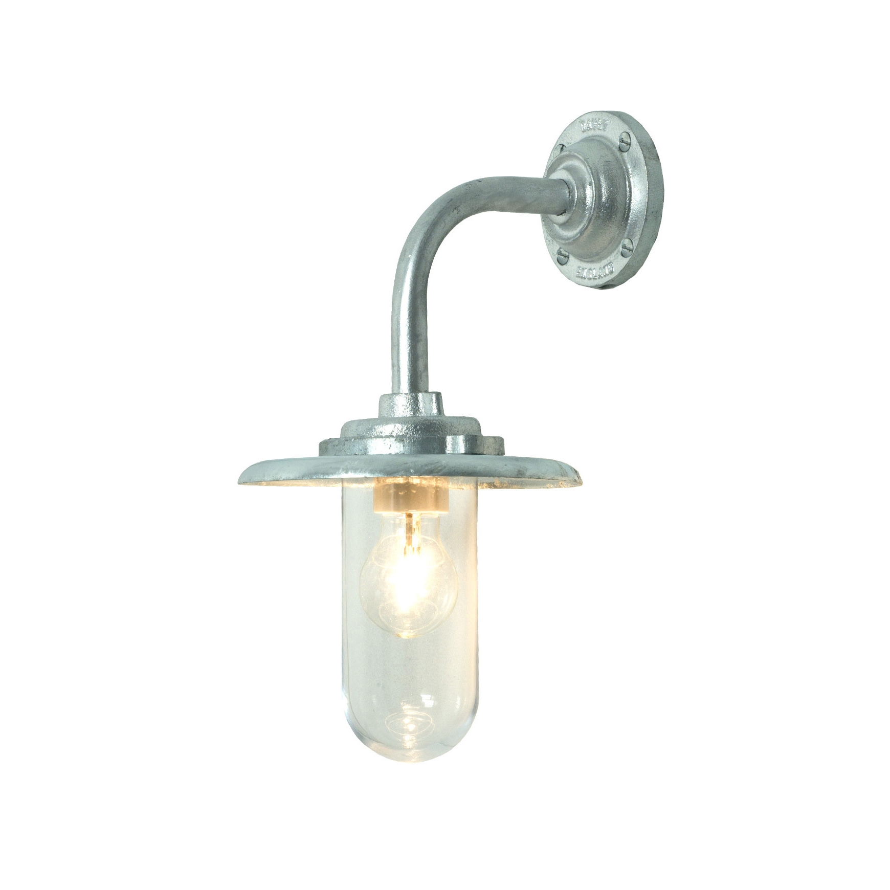 Vertoon produk Exterior Bracket Light, 60W, Round, Galvanised, Clear van vervaardiger Original BTC