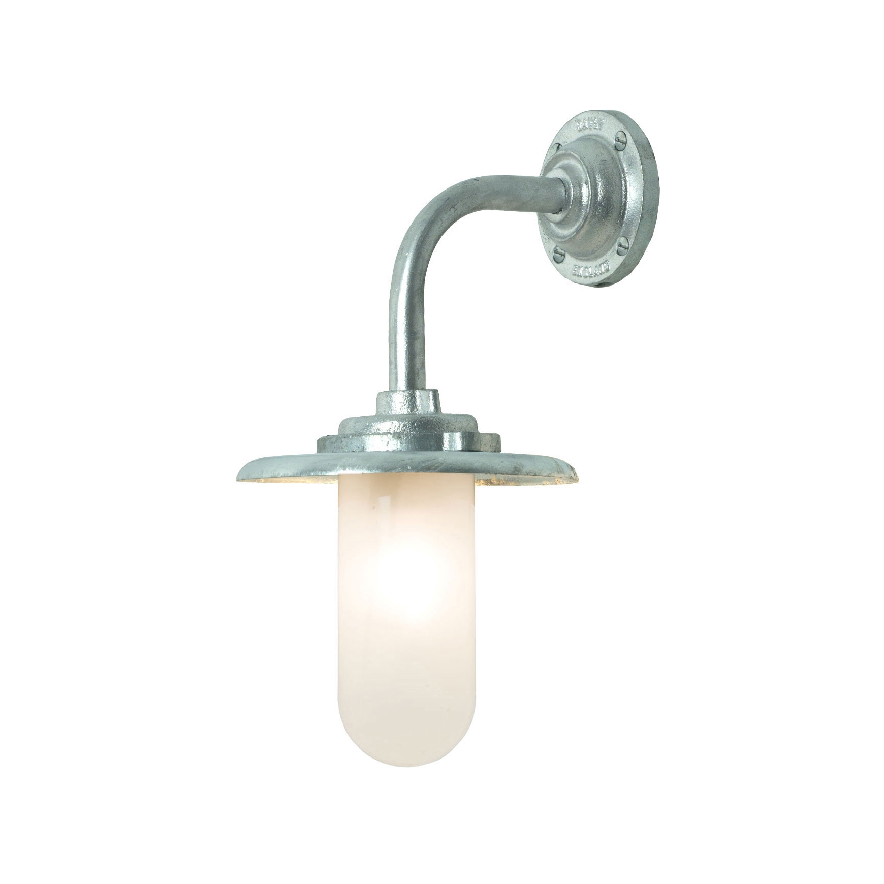 Display product Exterior Bracket Light, 60W, Round, Galvanised, Frosted from manufacturer Original BTC