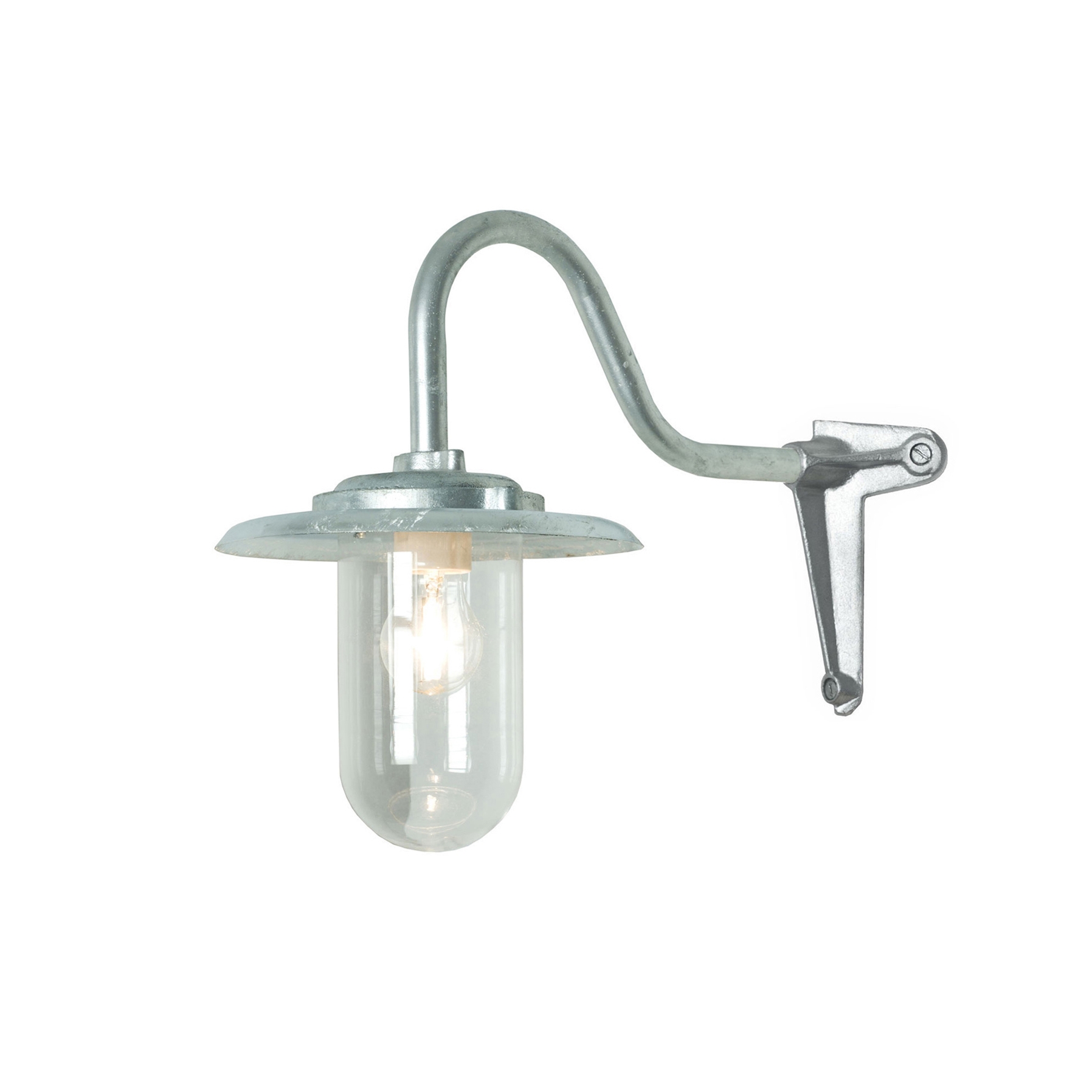 Display product Exterior Bracket Light, 100W, S/Neck, Corner, Galvanised, Clear from manufacturer Original BTC