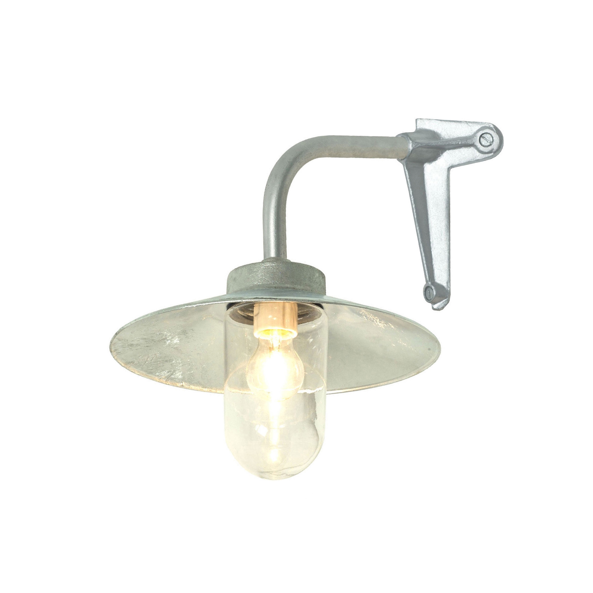 Display product Exterior Bracket Light, Right Angle, Corner, Galvanised, Clear from manufacturer Original BTC