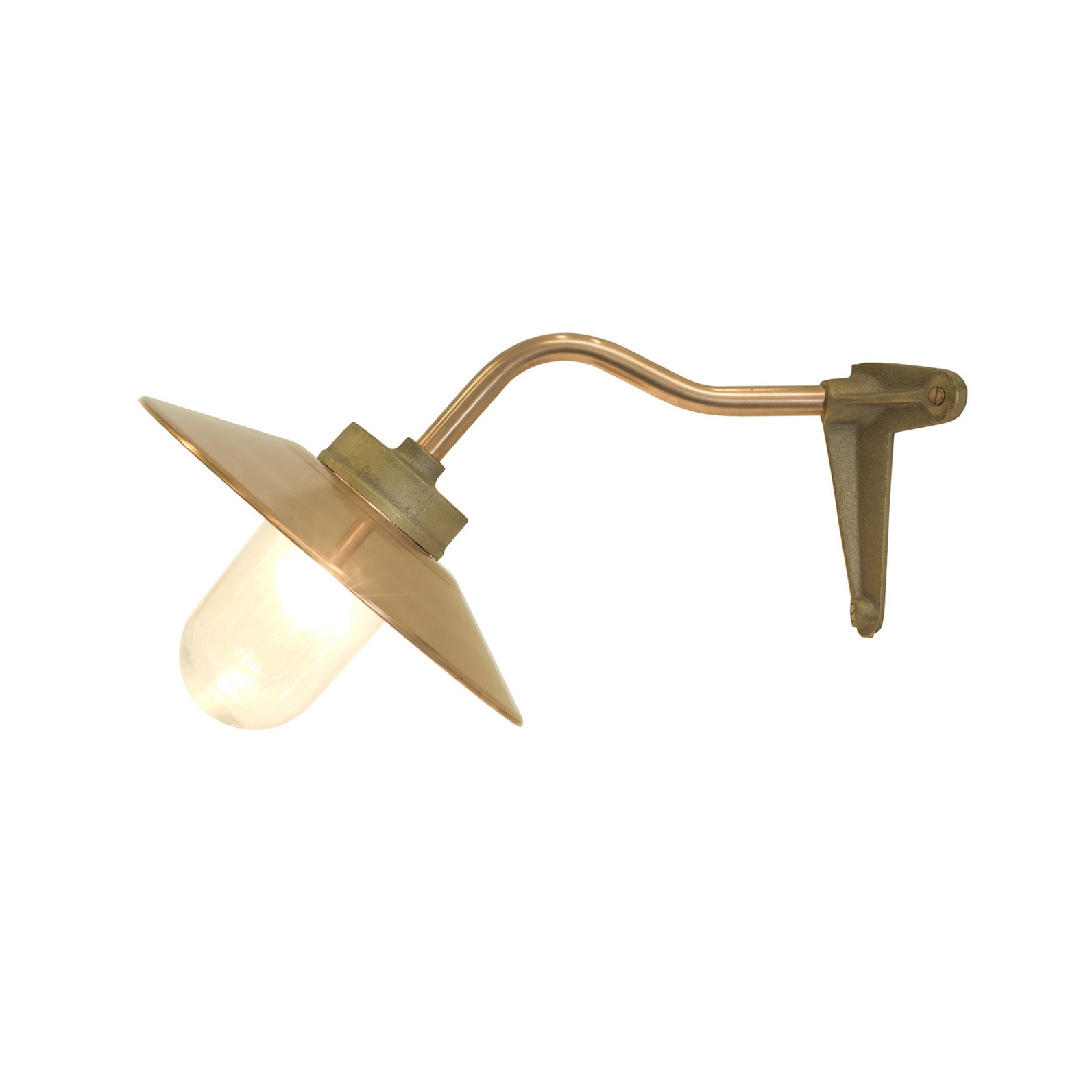 Mostrar el producto Exterior Bracket Light, Canted, Corner 7680, Bronze & Clear Glass del fabricante Original BTC