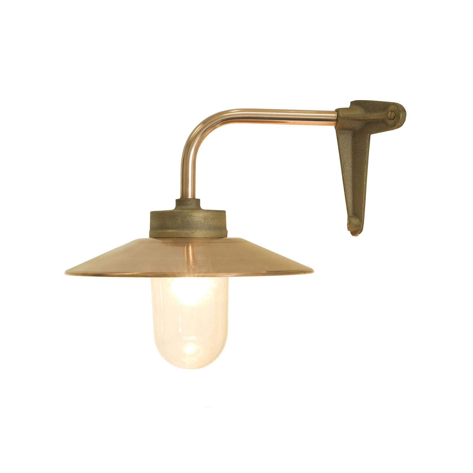 Display product Exterior Bracket Light, Right Angle, Corner 7680, Bronze & Clear Glass from manufacturer Original BTC