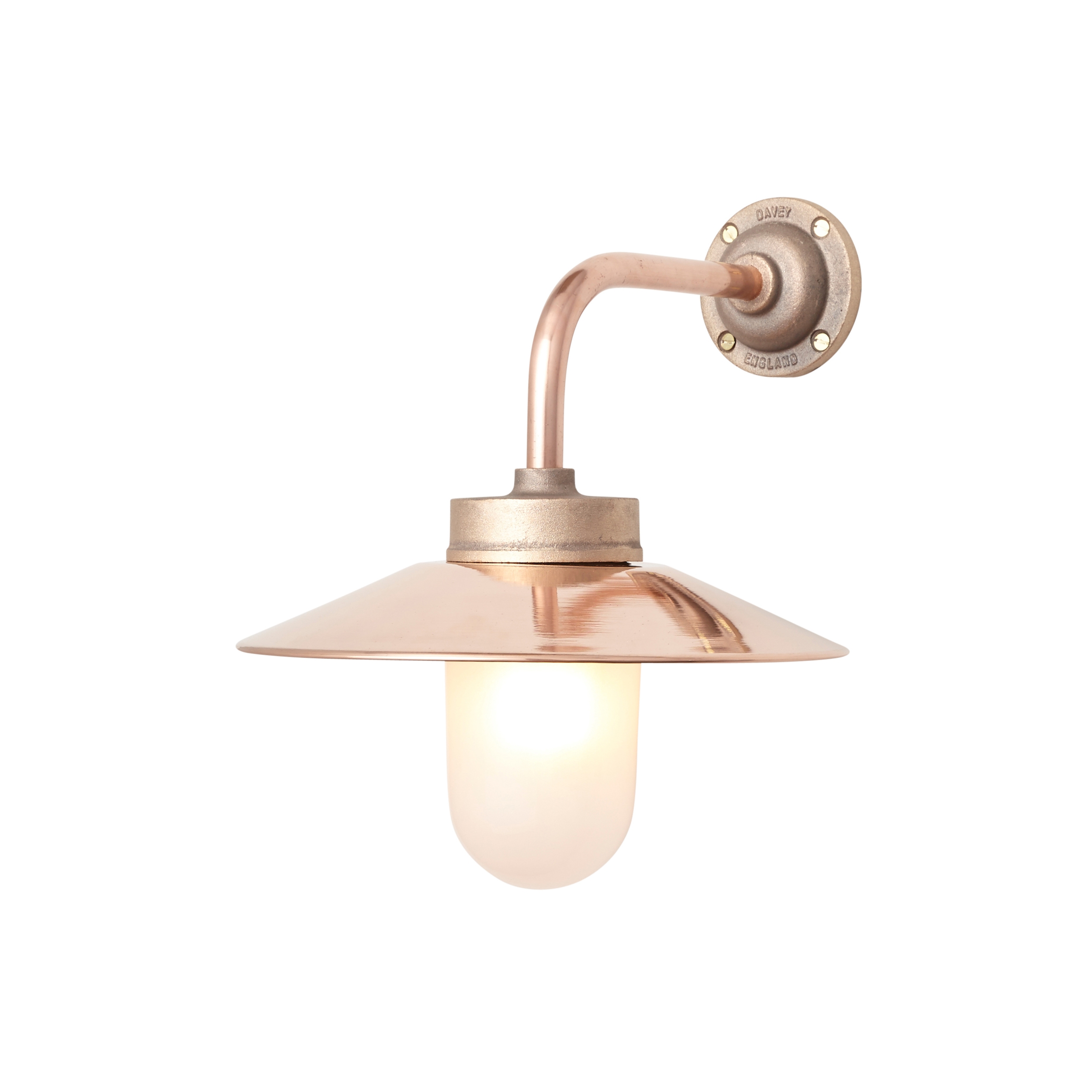 Mostrar el producto Exterior Bracket Light, Right Angle, Round 7680, Bronze & Frosted Glass del fabricante Original BTC