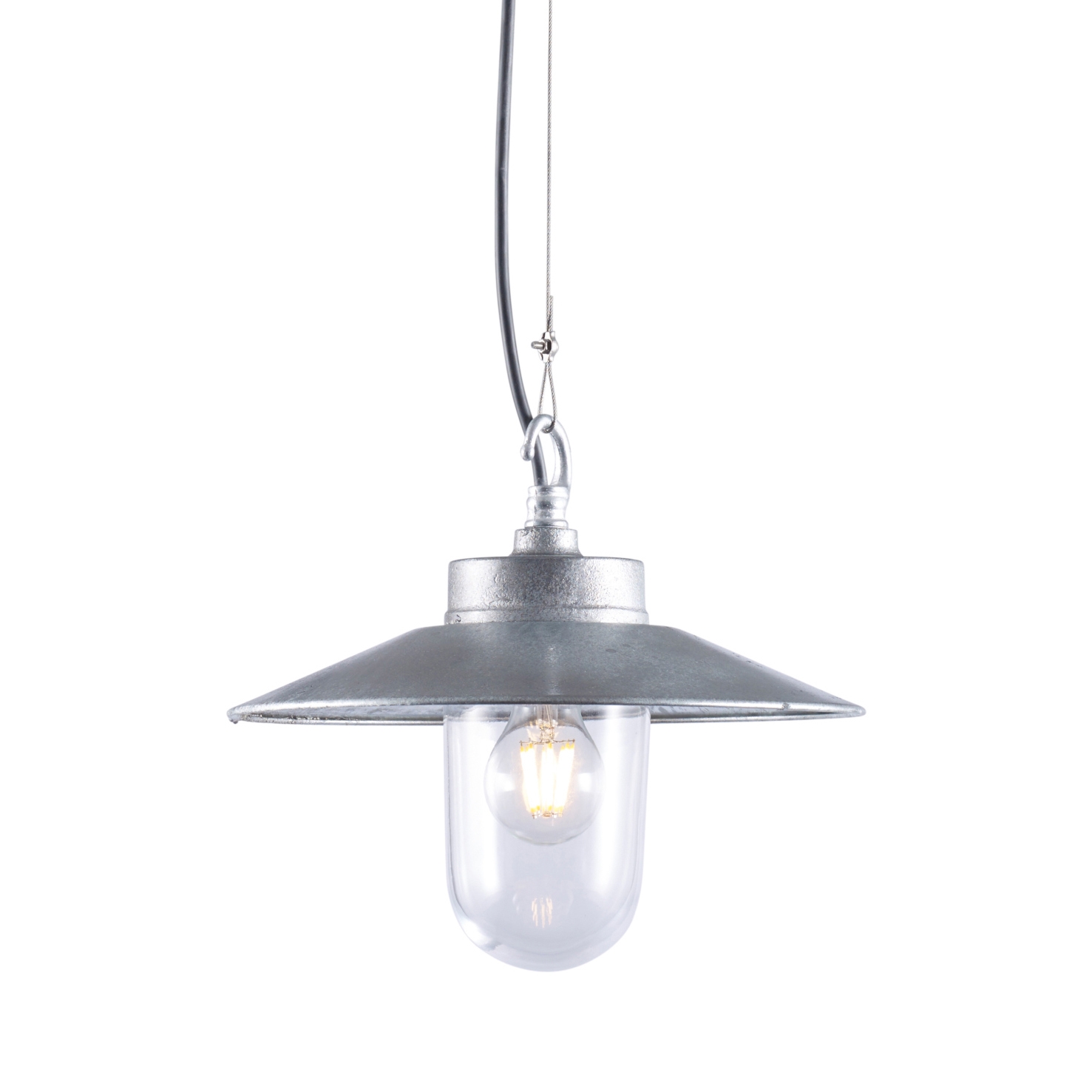 Produkt Well Glass Pendelleuchte mit Schirm, Verzinkt, Klarglas des Herstellers Original BTC anzeigen