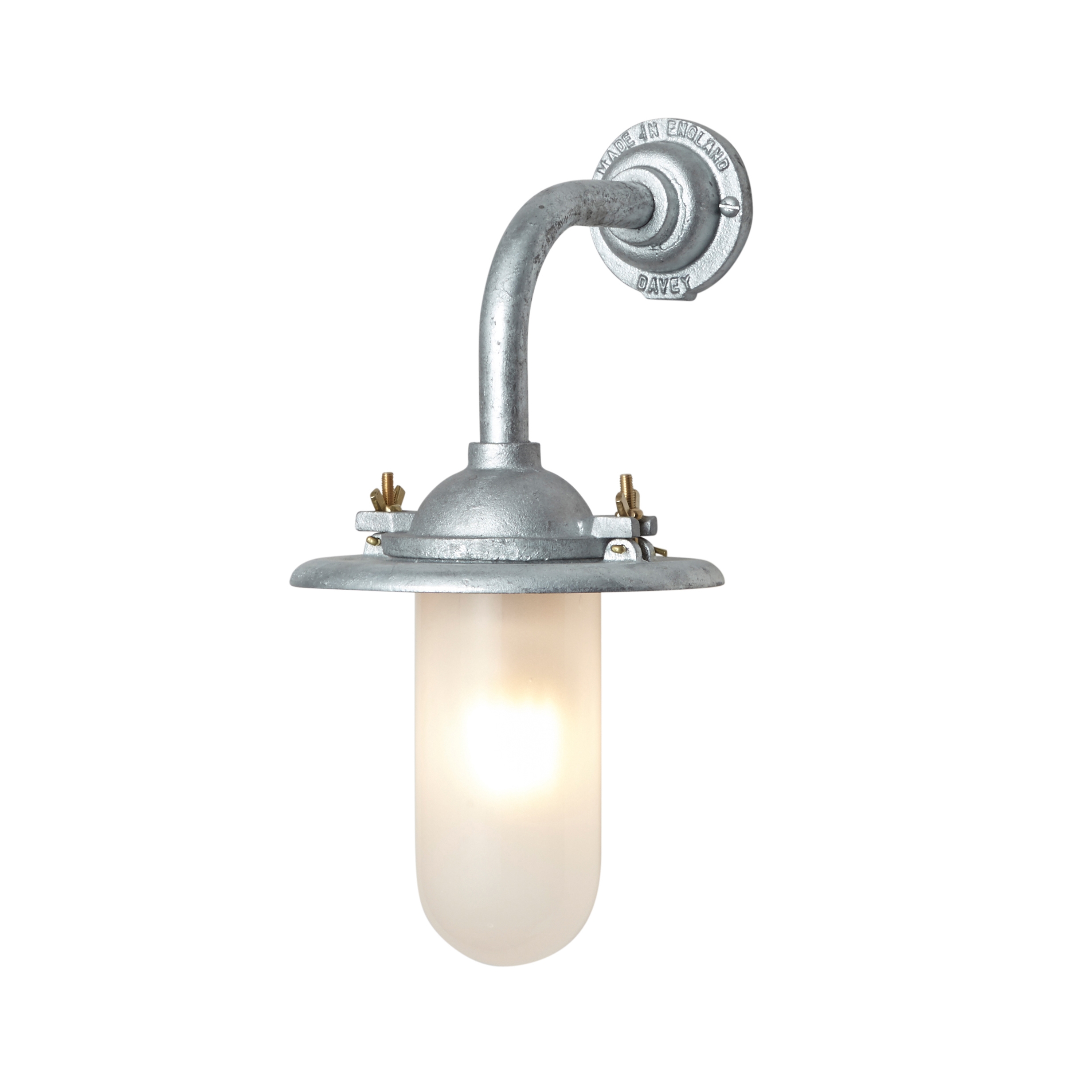 Mostrar el producto Exterior Bracket Light, Ref, R/Angle, Round, Galvanised, Frosted del fabricante Original BTC