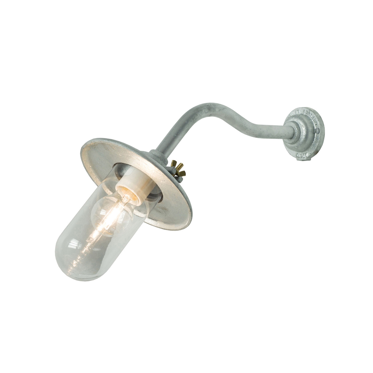 Mostrar el producto Exterior Bracket Light, Ref, Canted, Round, Galvanised, Clear del fabricante Original BTC