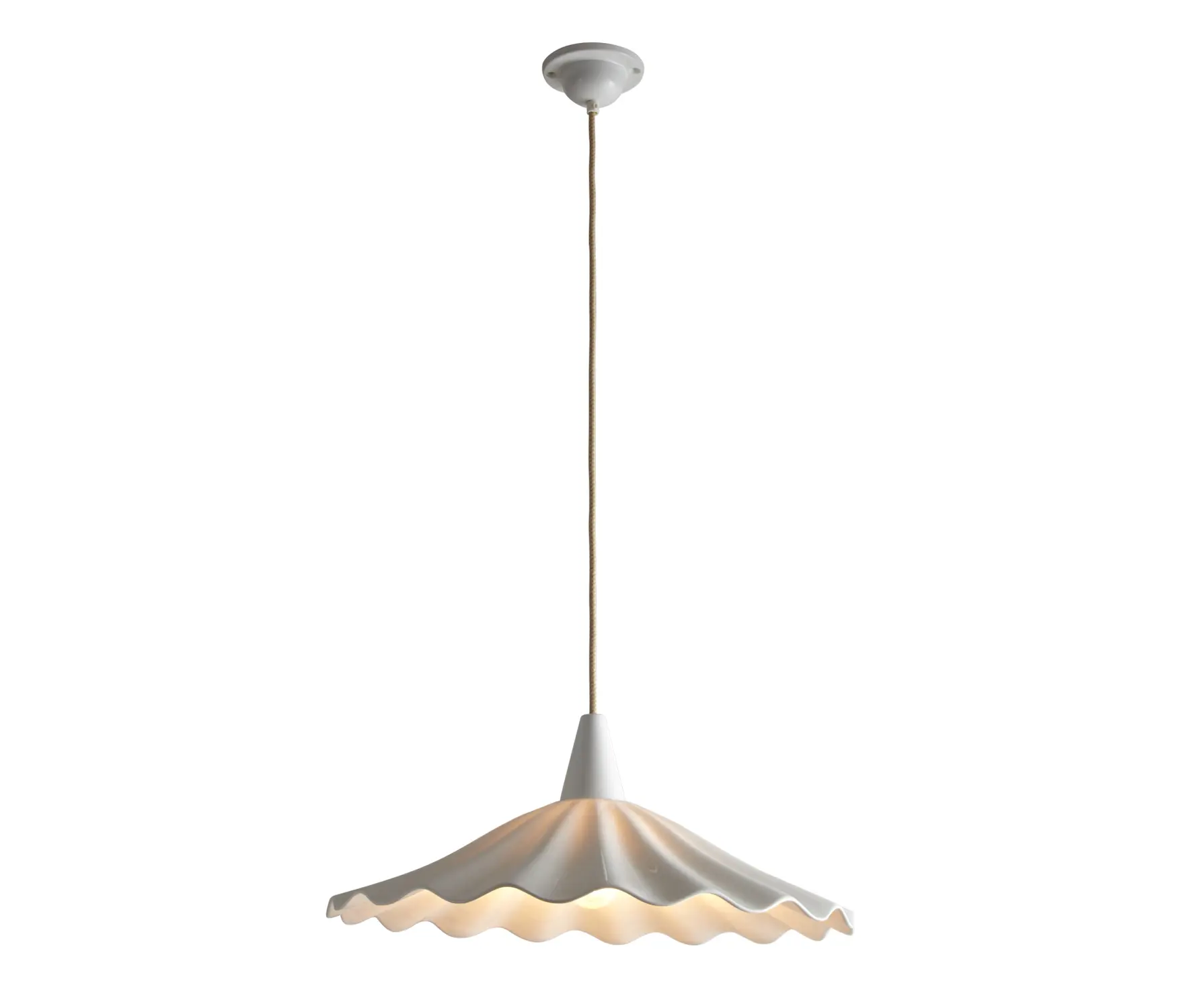 Original BTC - Christie Pendant, Sand & Taupe Braided Cable