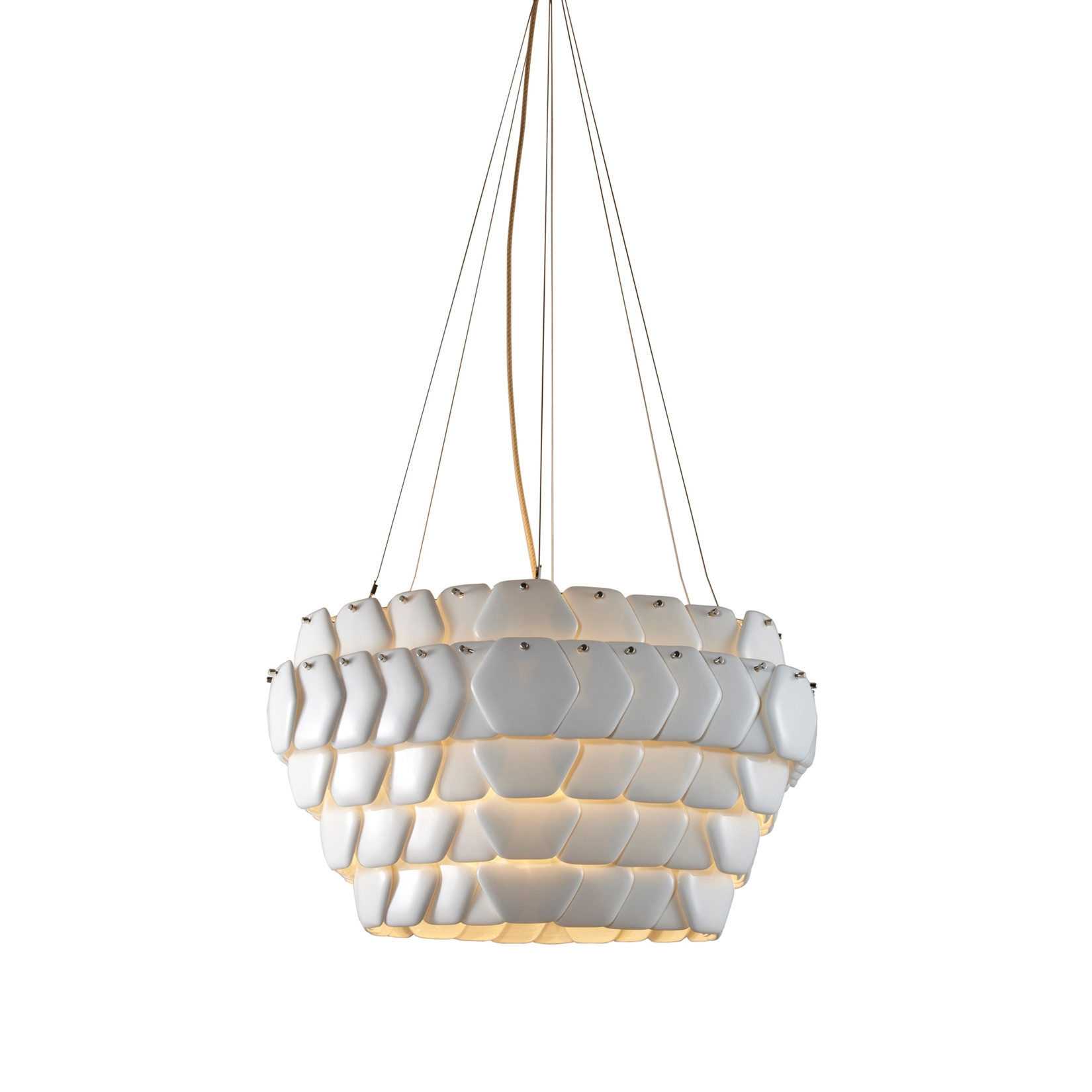 Mostra il prodotto Cranton Hexagonal Pendant, Sand and Taupe Braided Cable del produttore Original BTC