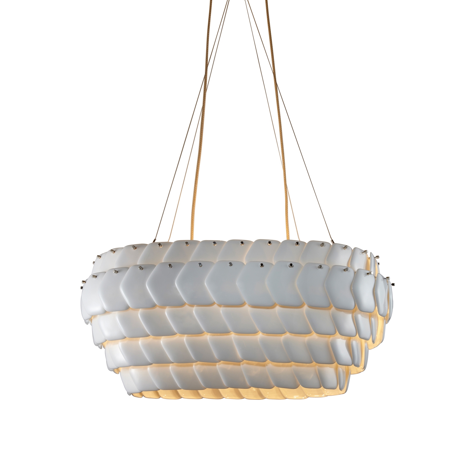 Display product Cranton Oval Pendant, Sand and Taupe Braided Cable from manufacturer Original BTC