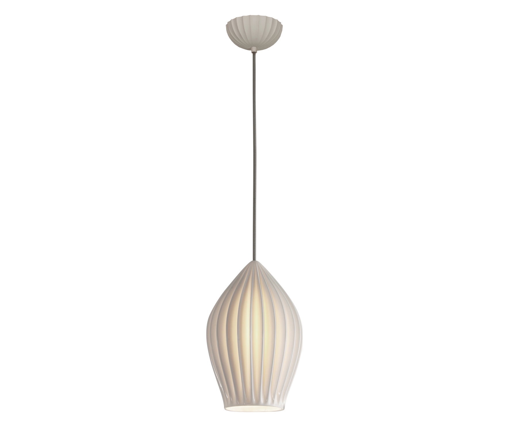 Mostrar el producto Fin Large Pendant, Grey Braided Cable del fabricante Original BTC