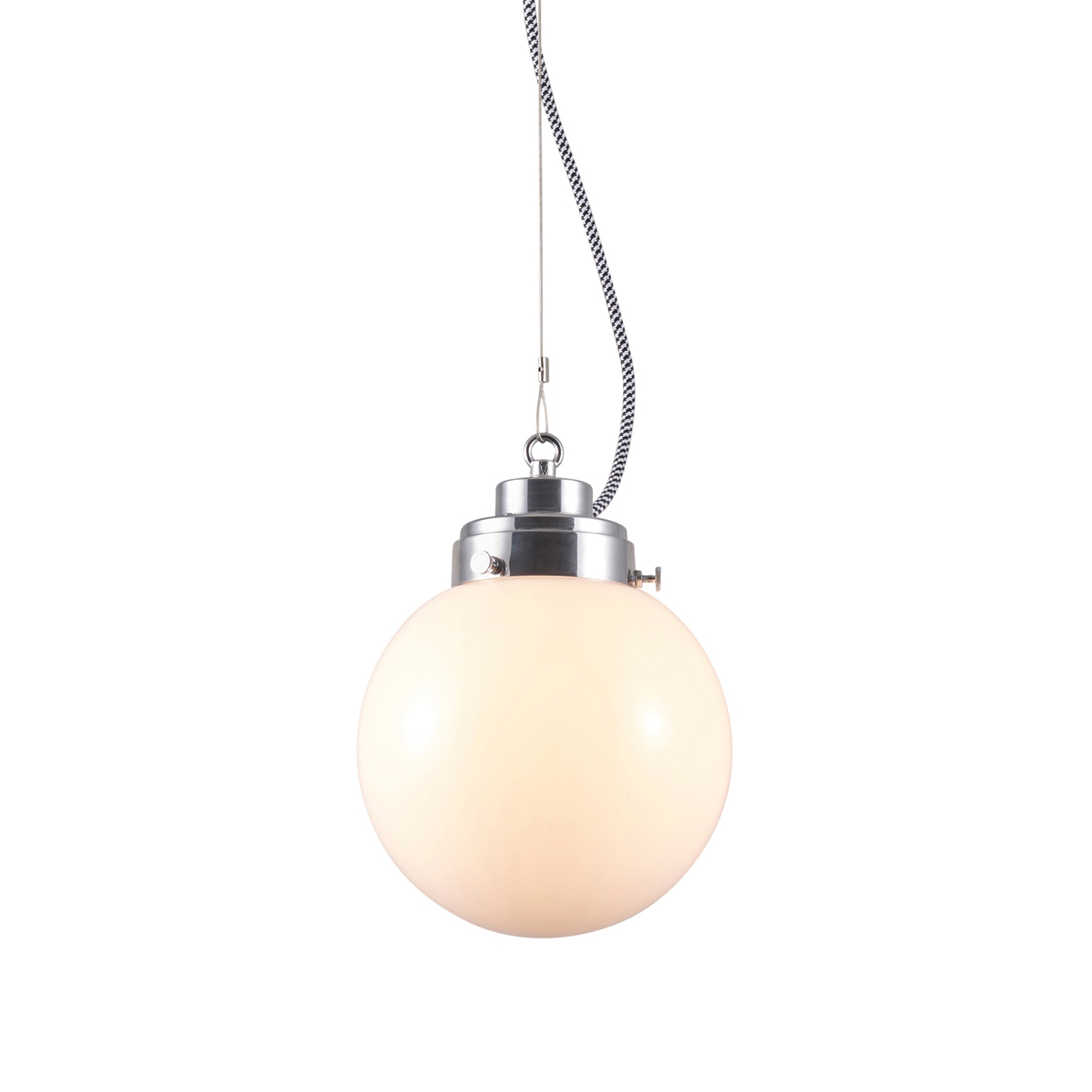 Display product Small Globe, Opal and chrome with black & white braided cable from manufacturer Original BTC
