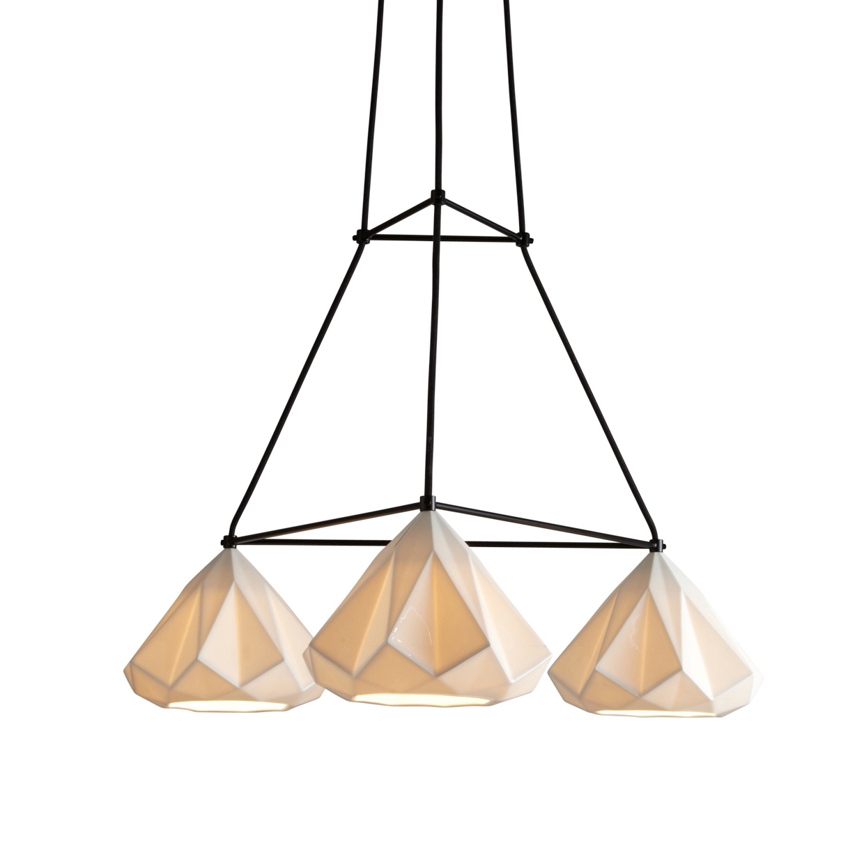 Display product Hatton 1 Triangular Grouping, Black Braided Cable from manufacturer Original BTC