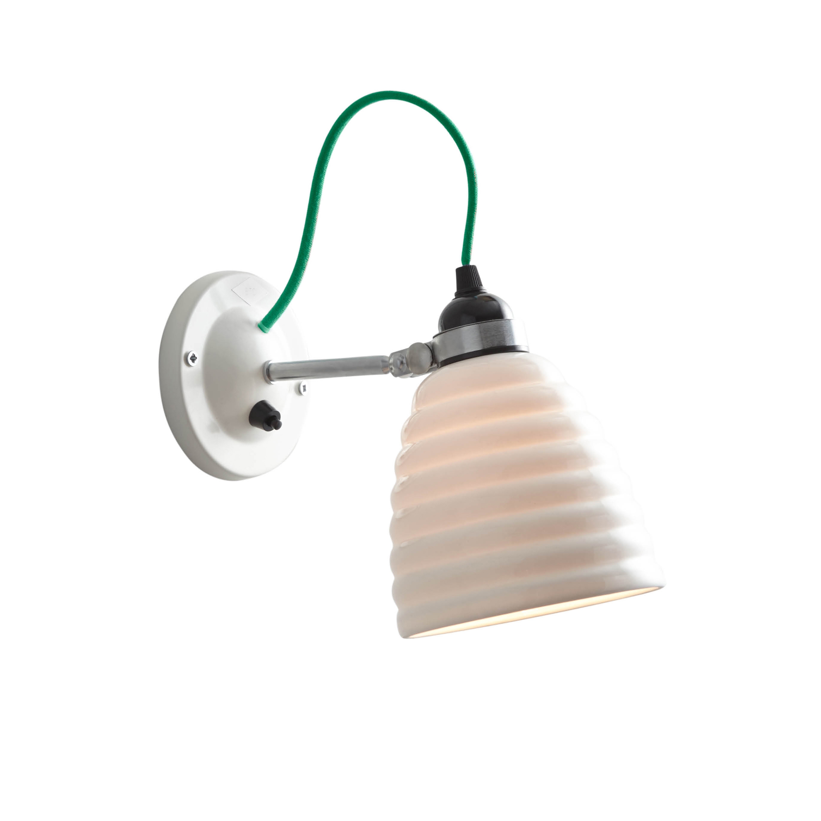 Mostra il prodotto Hector Bibendum Wall Light, Switched with Green Cable del produttore Original BTC