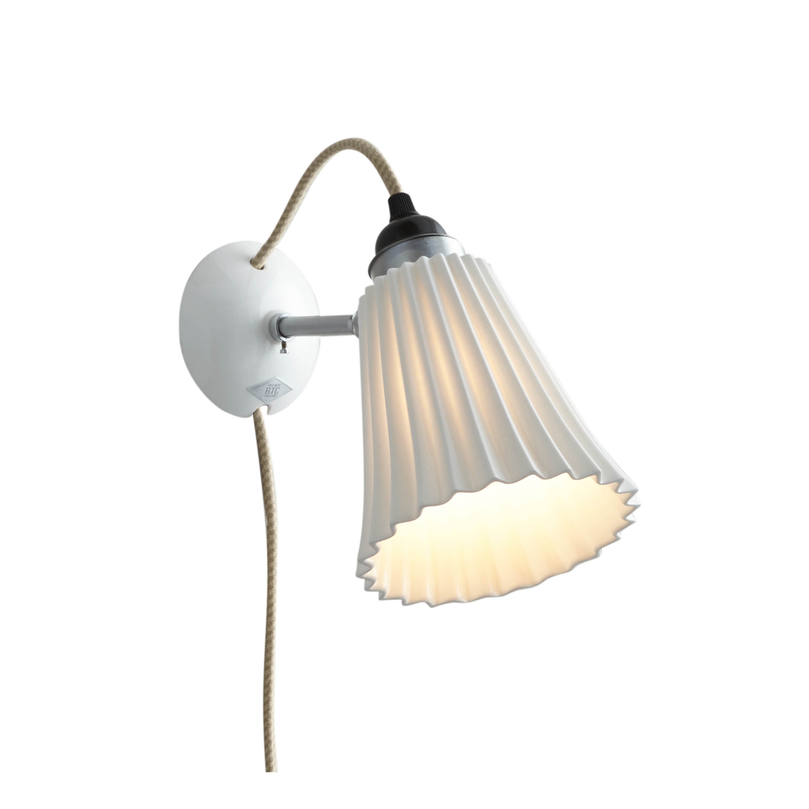 Display product Hector Pleat Medium Wall Light, PSC from manufacturer Original BTC