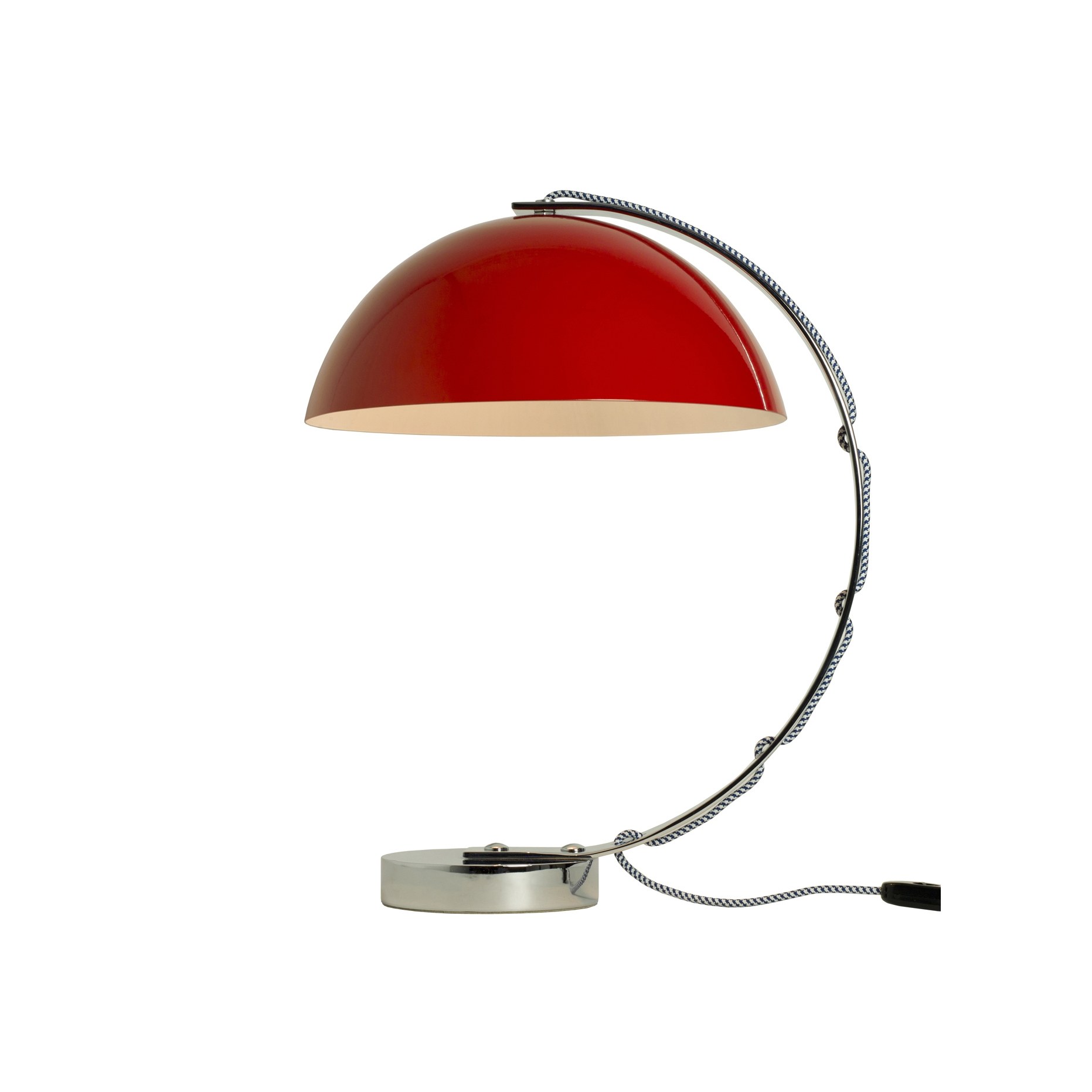 Mostrar el producto London Table Light, Red Shade, White & Blue Cable del fabricante Original BTC