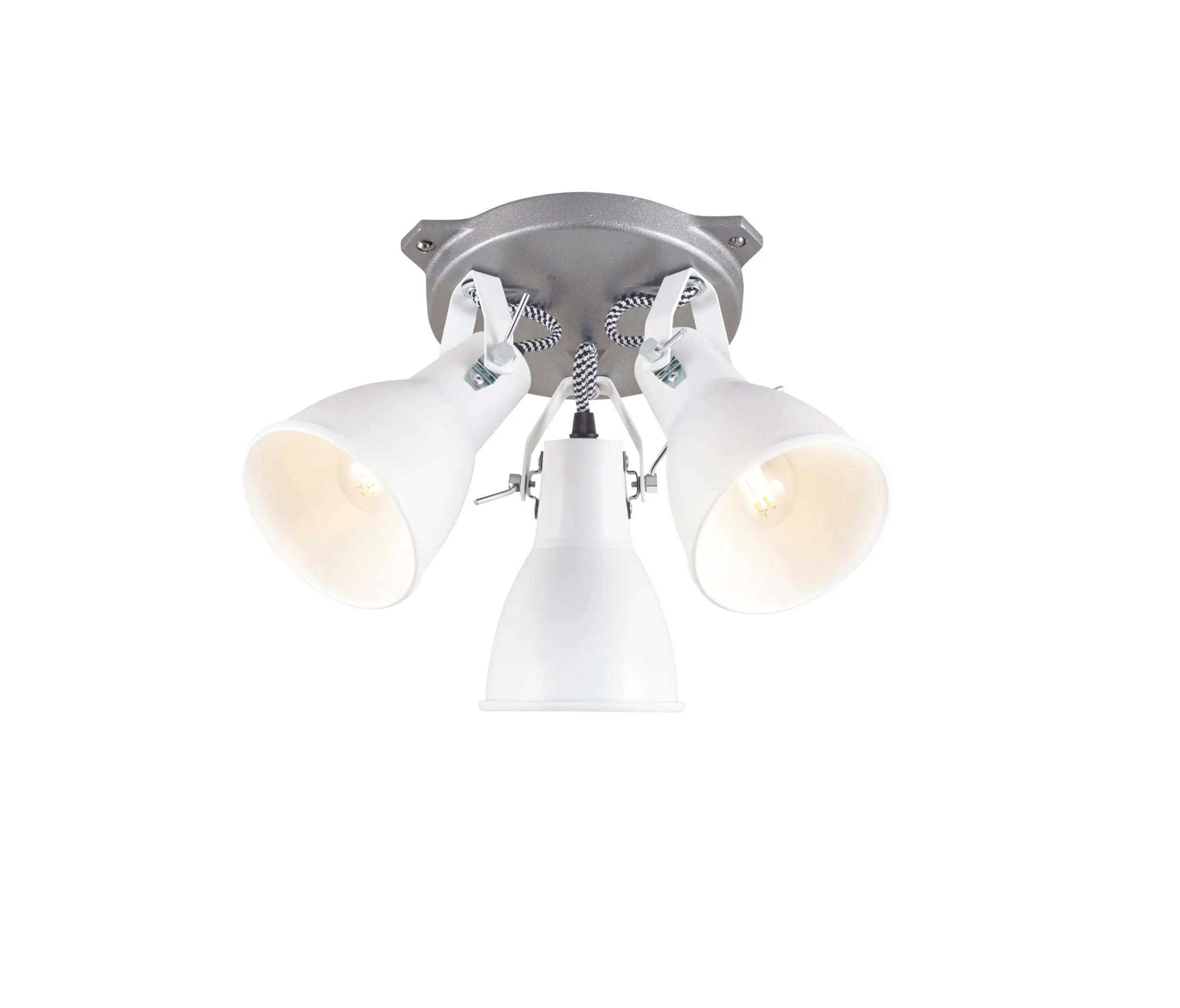 Original BTC - Stirrup Triple Ceiling Light, White