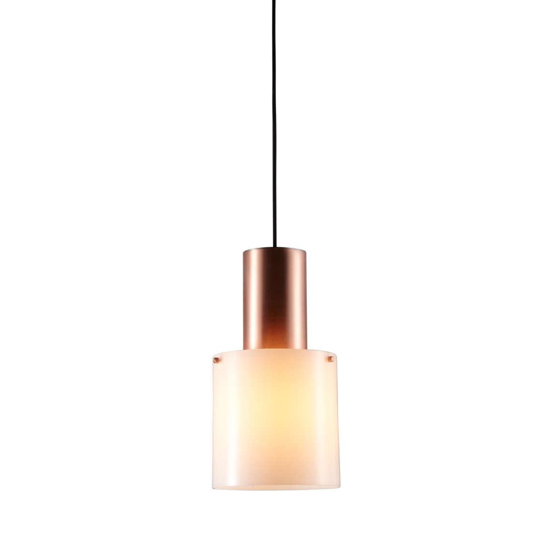 Mostra il prodotto Walter Copper Pendant, Size 2, Opal Glass del produttore Original BTC