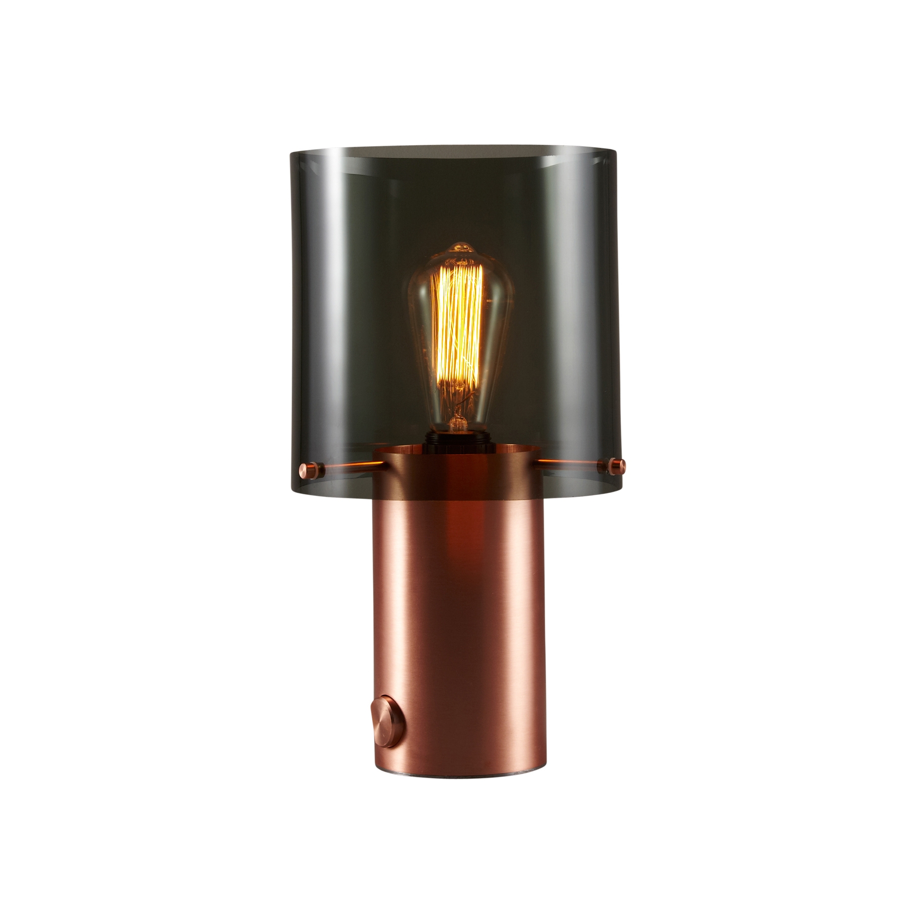 Mostra il prodotto Walter Copper Table, Size 2, Anthracite Glass del produttore Original BTC