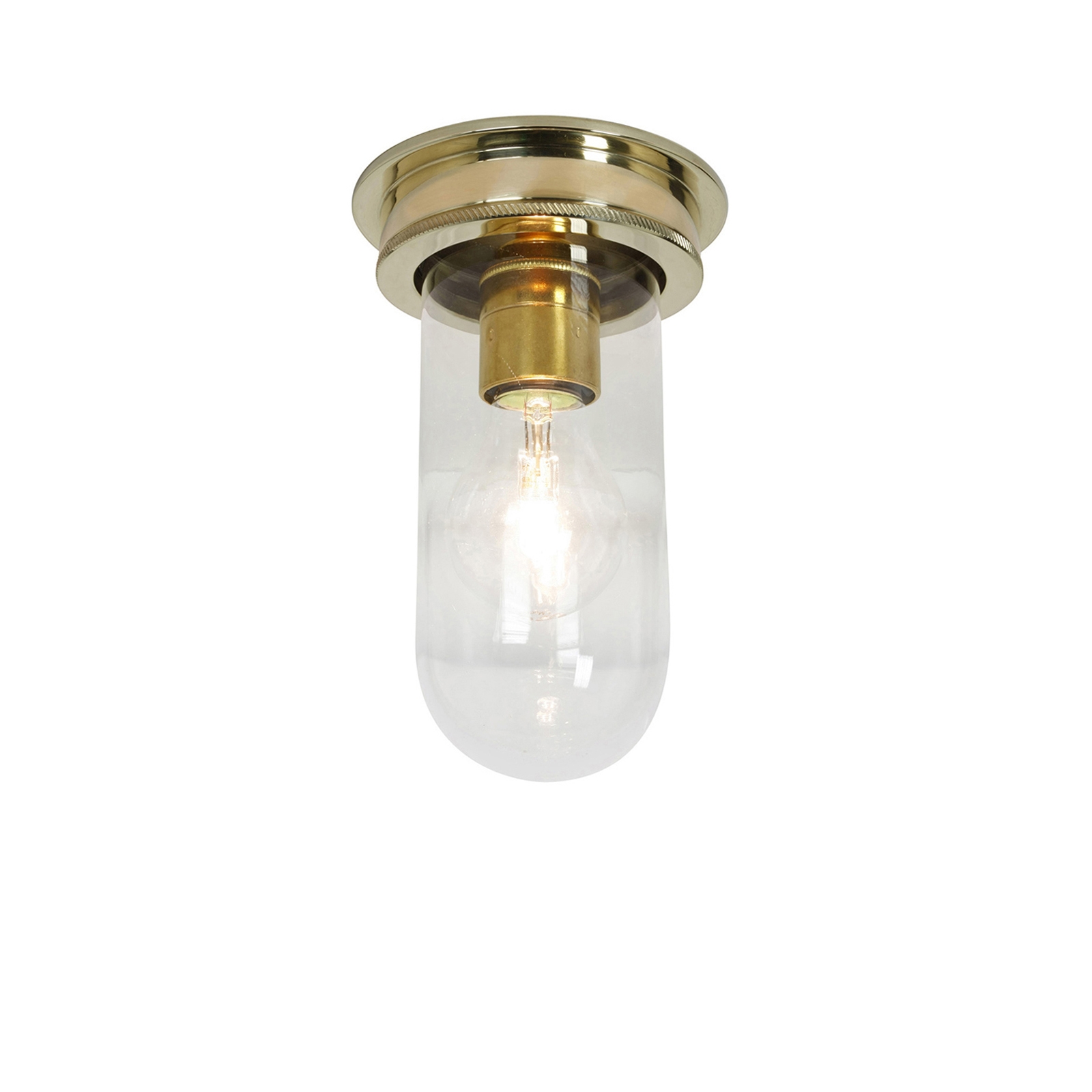 Display product Ship's Companionway Light Polished Brass Clear Glass, E27 from manufacturer Original BTC