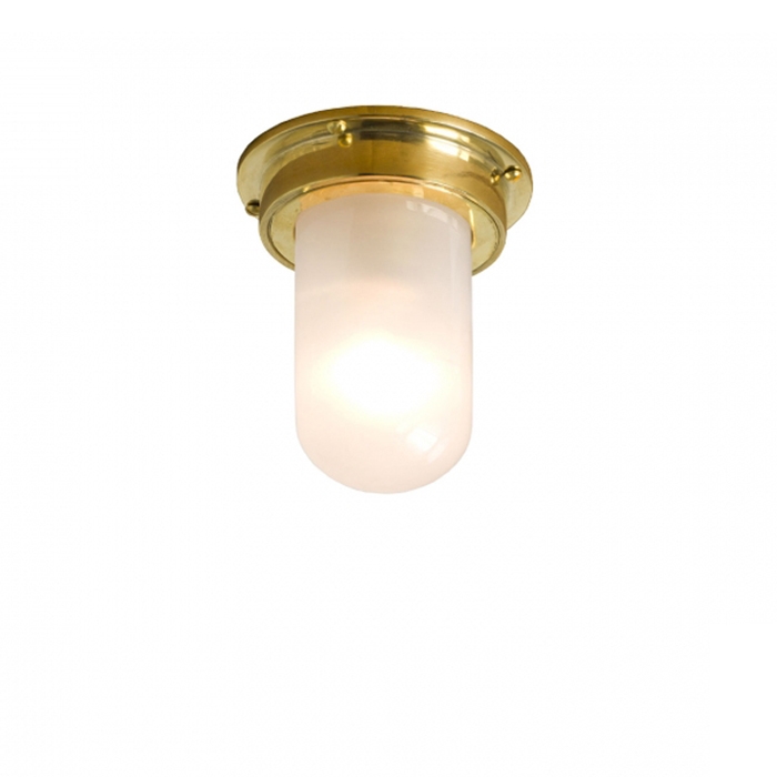 Mostrar el producto Miniature Ship's Companionway, Polished Brass, Frosted Glass del fabricante Original BTC