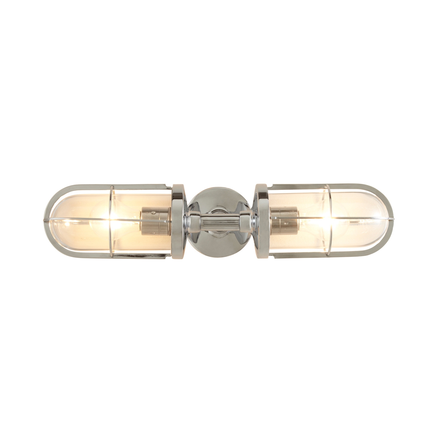 Mostrar el producto Weatherproof Ship's Double Well Glass, Chrome Plated, Clear Glass del fabricante Original BTC