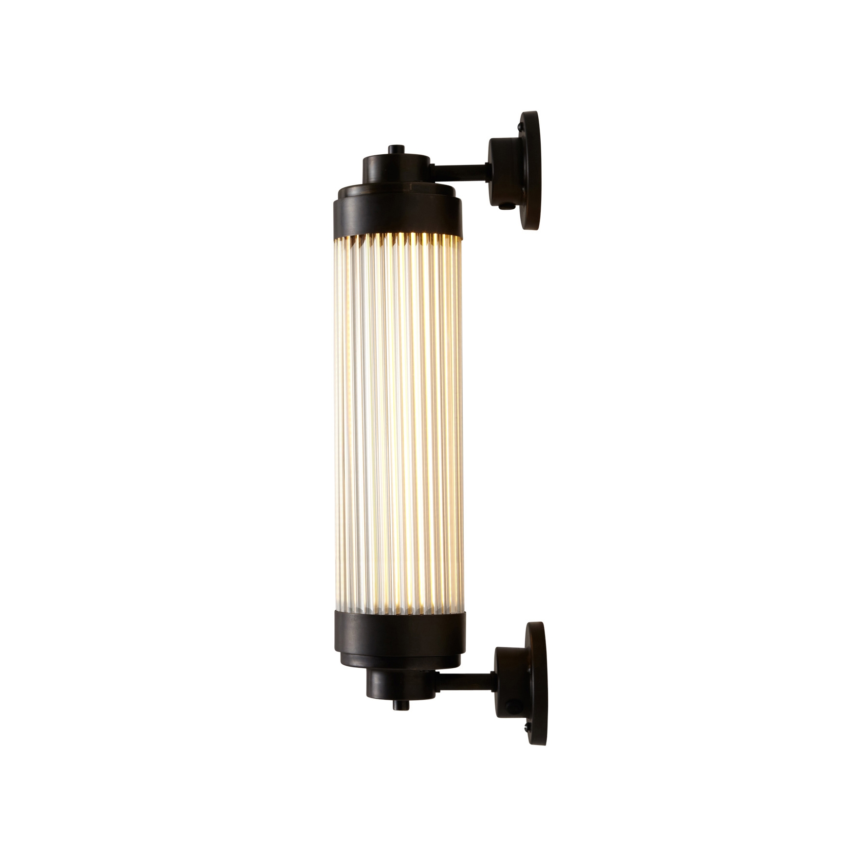 Mostrar el producto Pillar Offset Wall Light,LED, Weathered Brass del fabricante Original BTC
