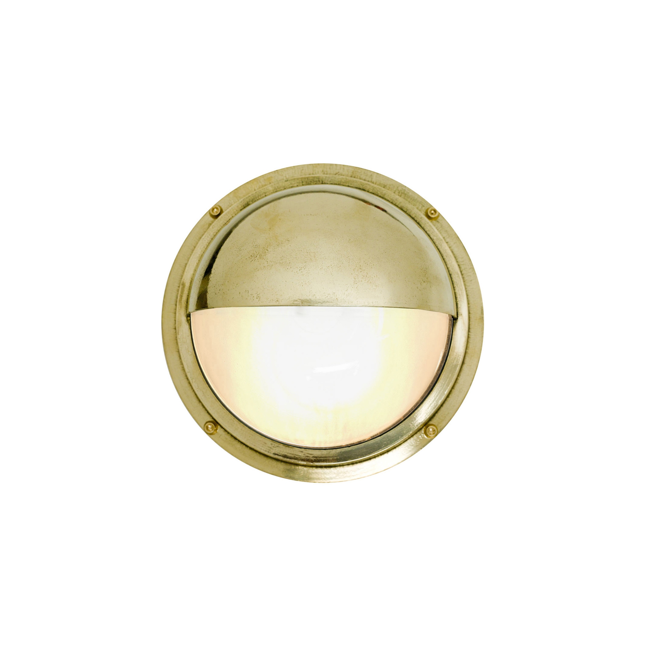 Display product Brass Bulkhead With Eyelid Shield, Polished Brass from manufacturer Original BTC