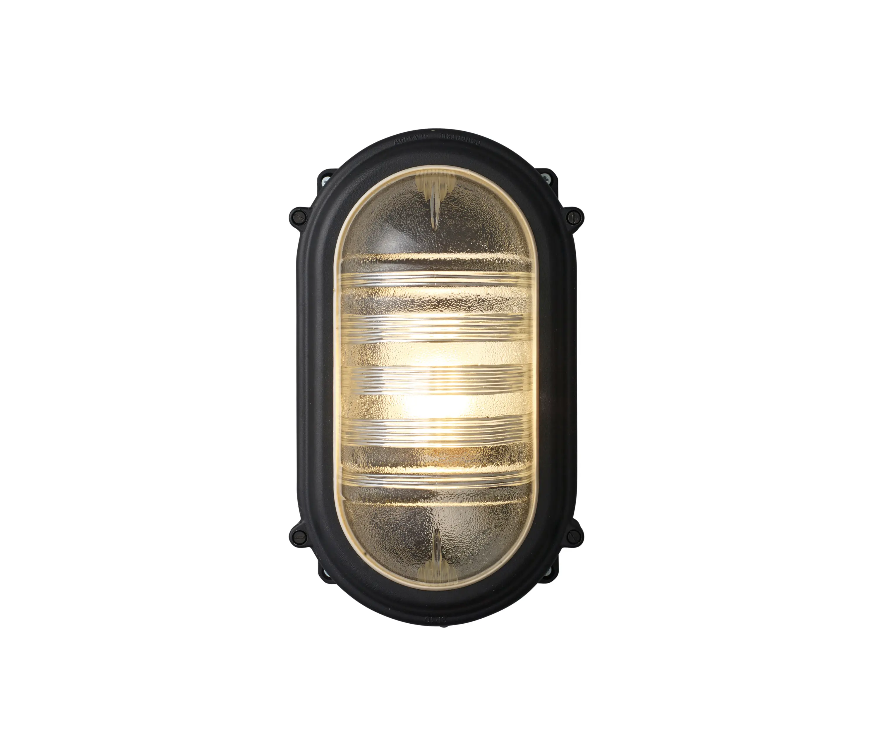 Original BTC - Rectangular Bulkhead Fitting, E27, Black