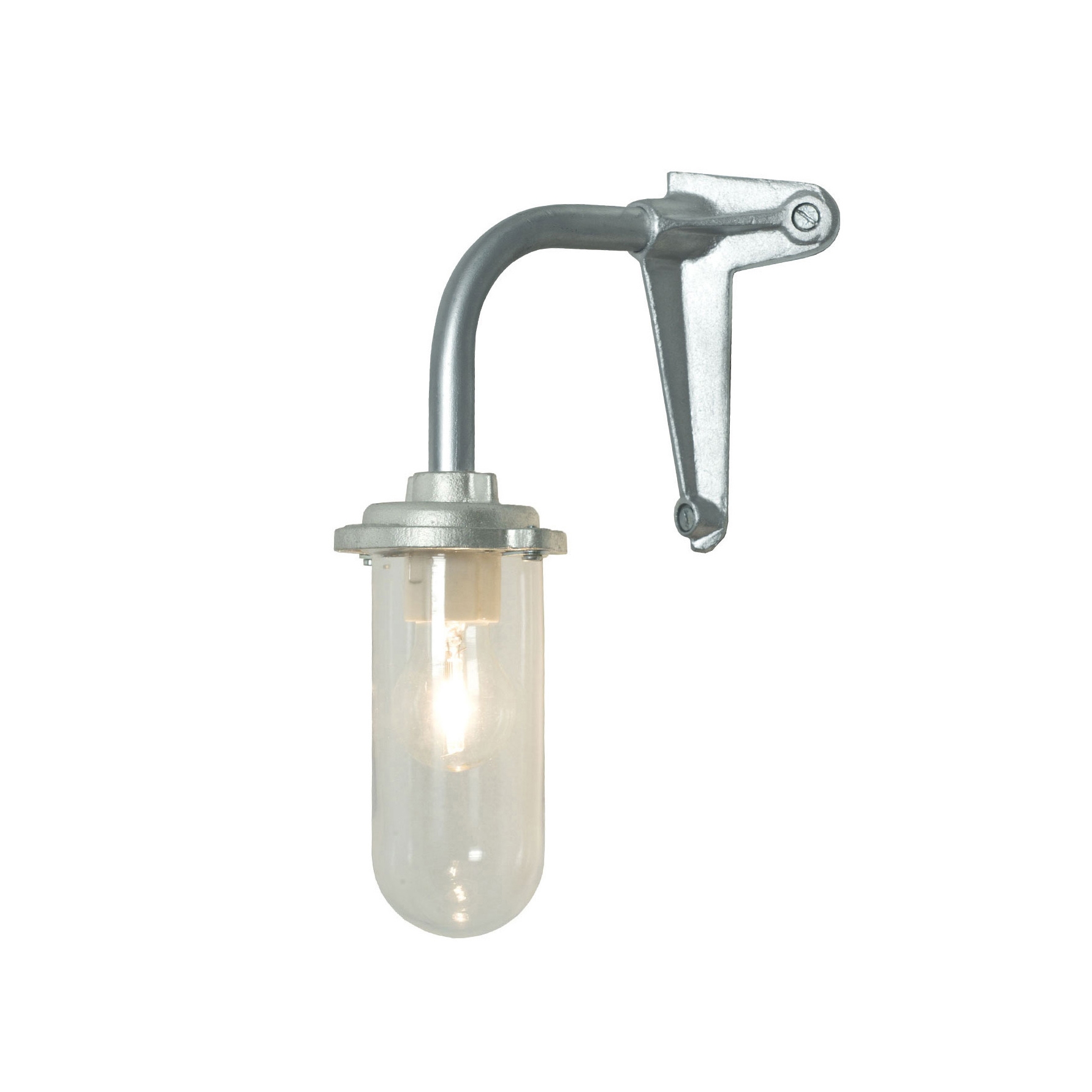 Mostrar el producto Bracket Light, 60W, Corner Fork, Galvanised, Clear del fabricante Original BTC