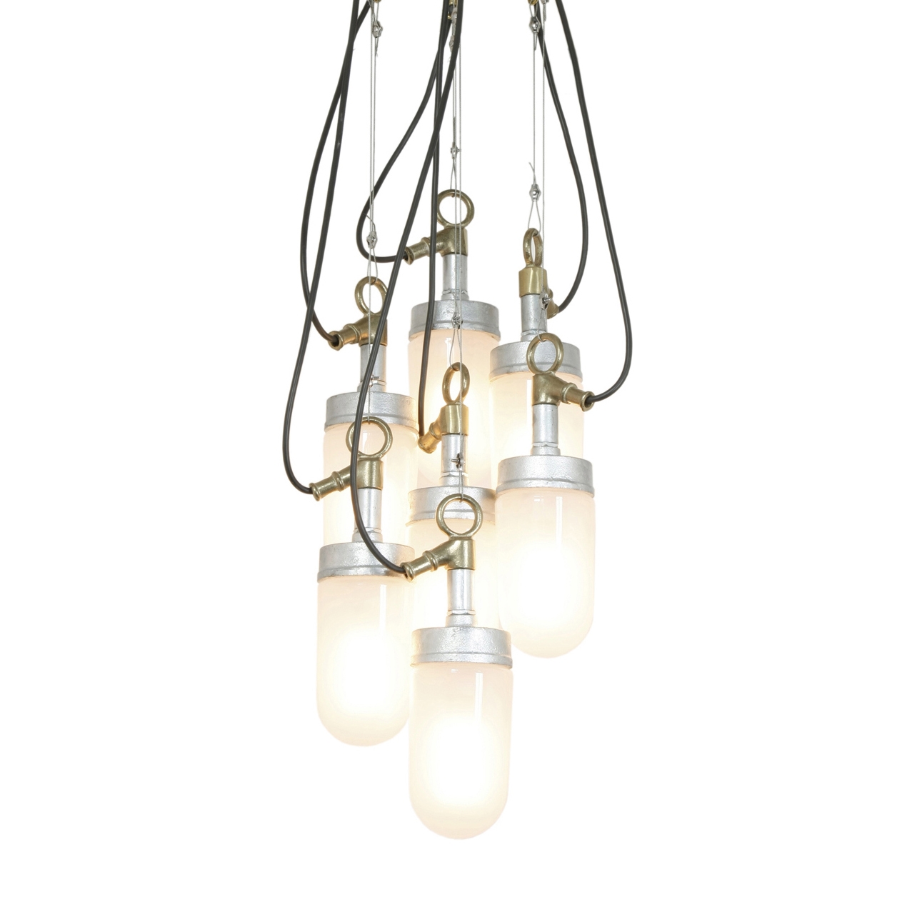 Produkt 7679 Well Glass Grouping of 7, Galvanised, Frosted Glass des Herstellers Original BTC anzeigen