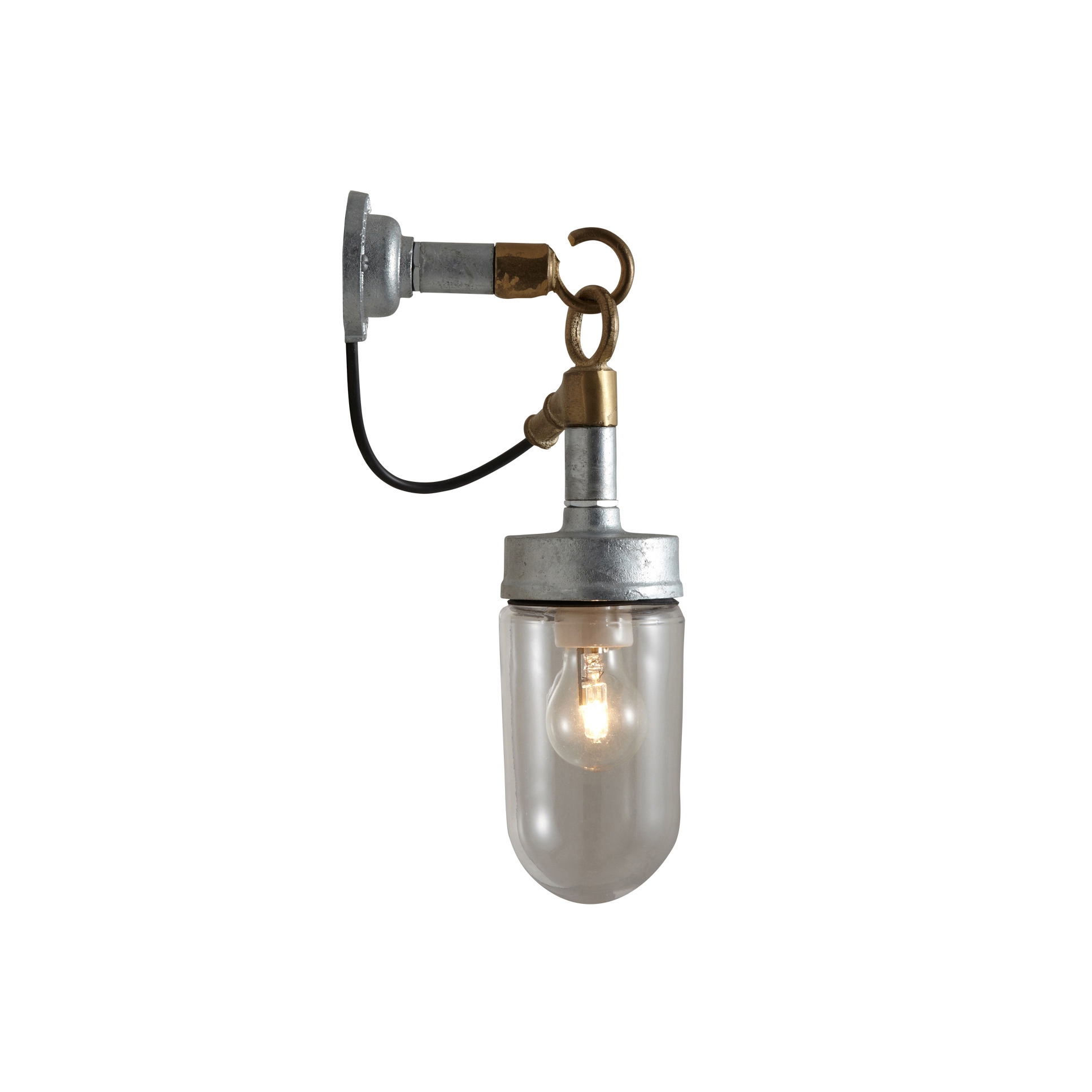 Mostra il prodotto Well Glass Wall Light, Galvanised, Clear Glass del produttore Original BTC