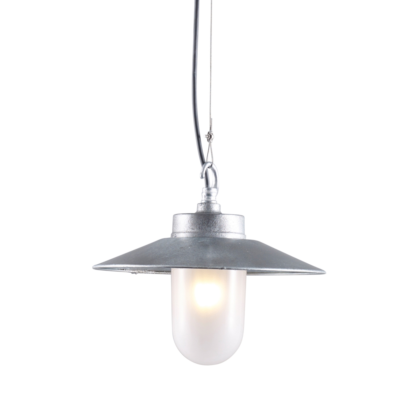 Produkt Well Glass Pendelleuchte mit Schirm, Verzinkt, Milchglas des Herstellers Original BTC anzeigen