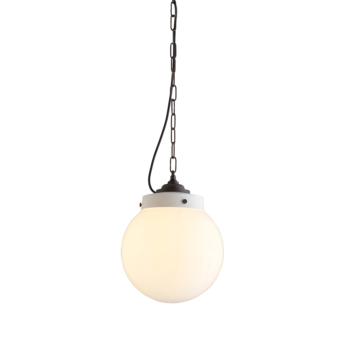Produkt Hampton Globe Pendelleuchte Größe 2, Opalglas, Patiniertes Messing des Herstellers Original BTC anzeigen