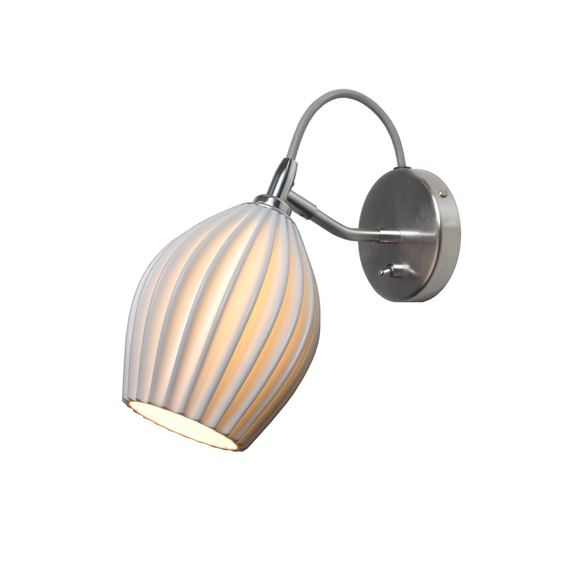 Mostrar el producto Fin Wall Light, Grey Braided Cable del fabricante Original BTC
