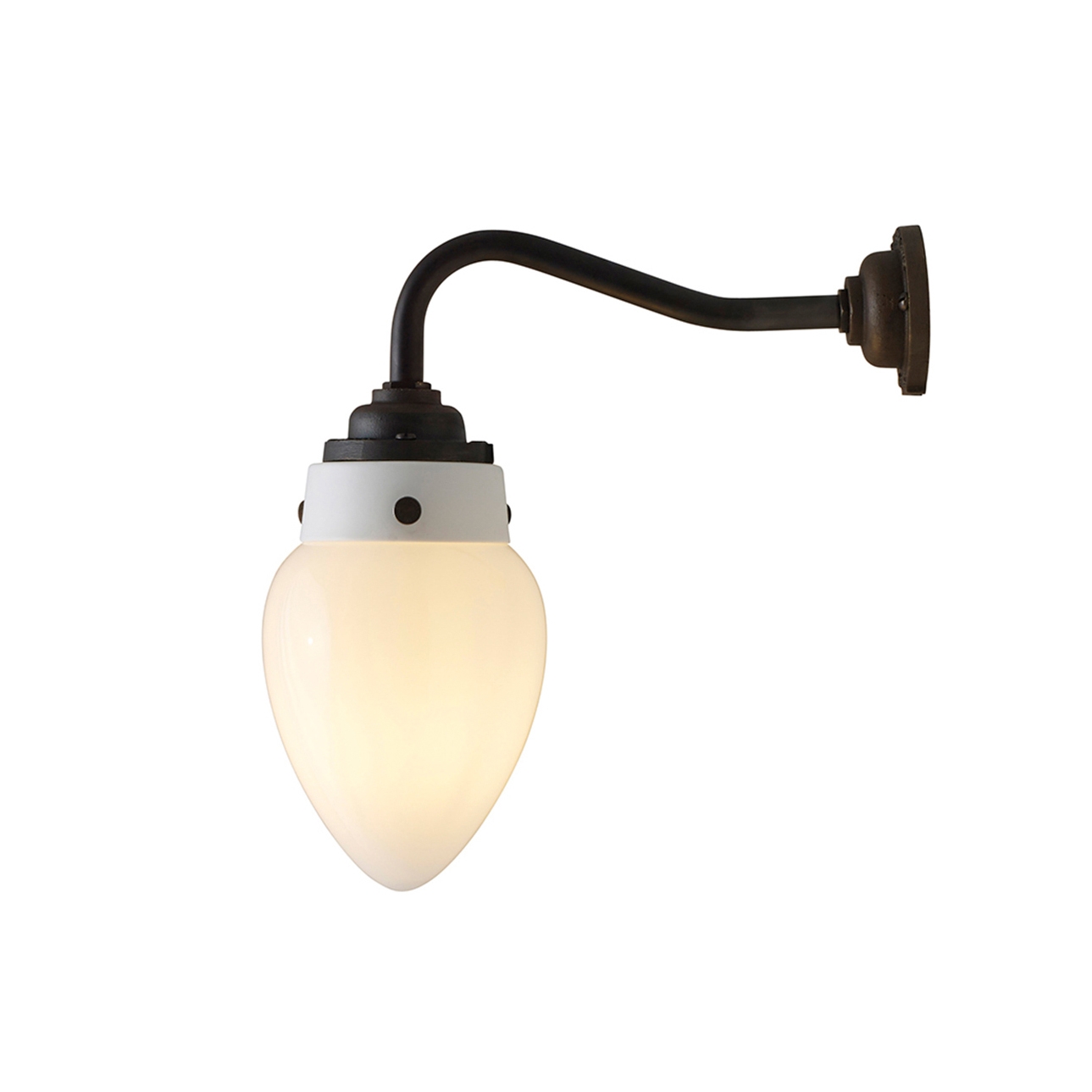 Display product Pine Wall Light, Size 1, Opal and Weathered Brass from manufacturer Original BTC