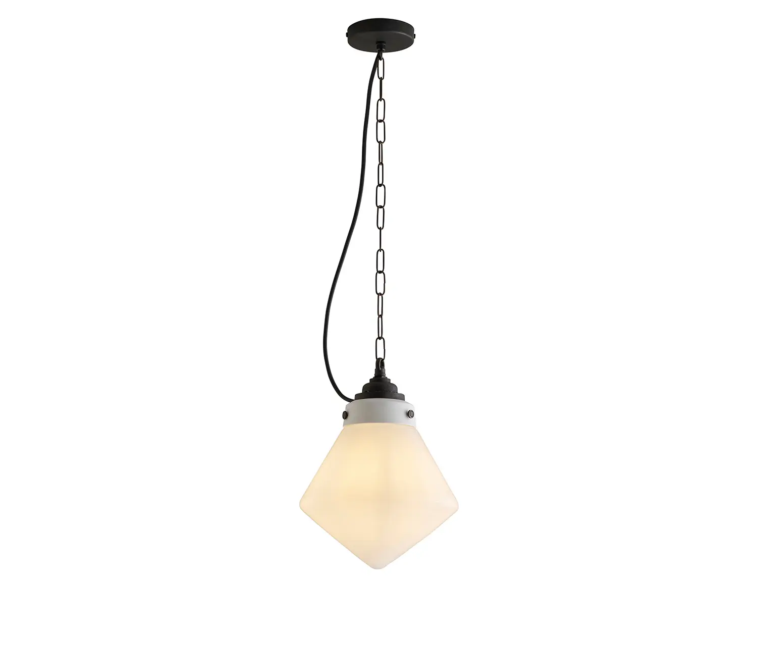 Original BTC - Point Pendant, Opal and Weathered Brass