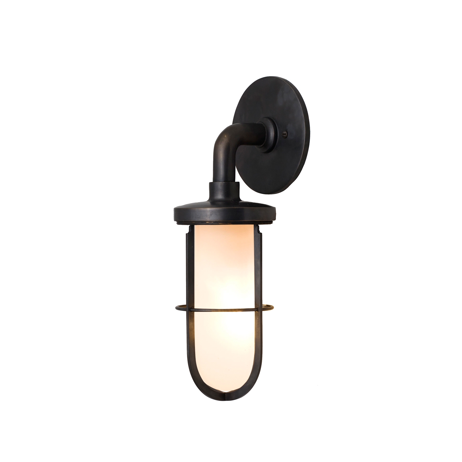 Display product 7207 Weatherproof Ship's Well Glass Weathered Brass Frosted Glass from manufacturer Original BTC