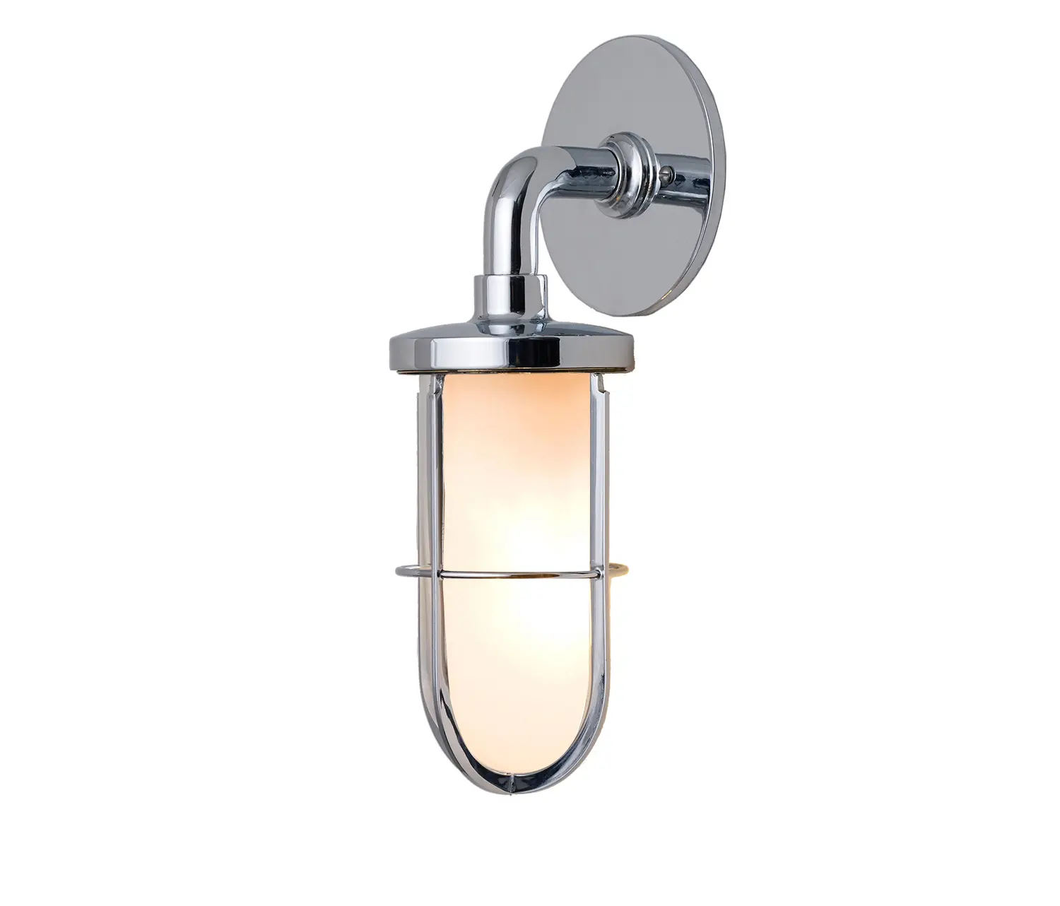 Original BTC - 7207 Weatherproof Ship's Well Glass, Chrome, Frosted Glass