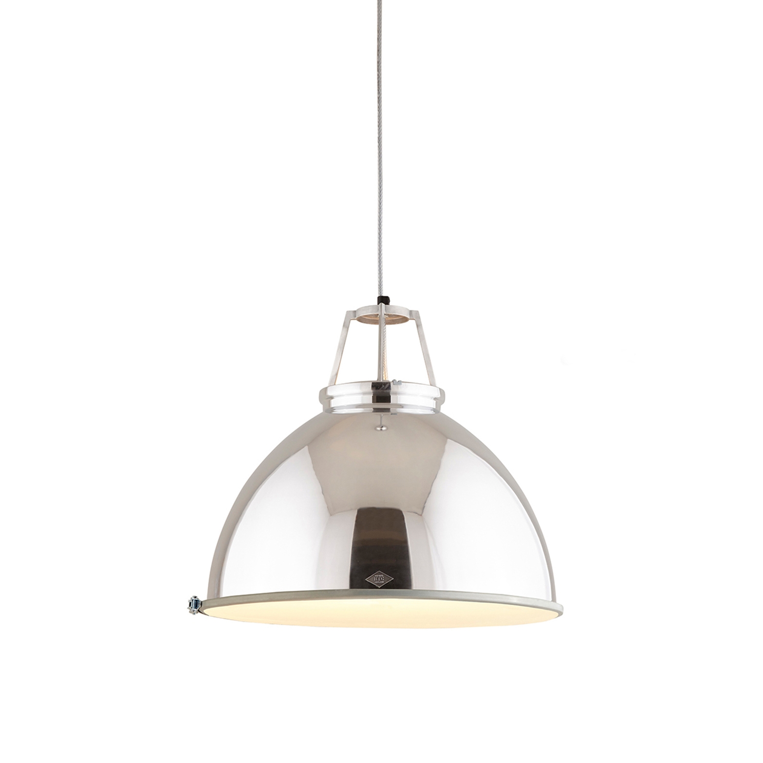 Produkt Titan Pendelleuchte Größe 5, Aluminium Natur, Ätzglas des Herstellers Original BTC anzeigen