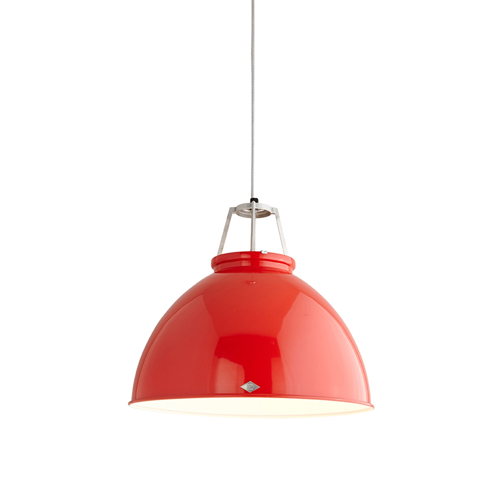 Mostra il prodotto Titan Size 5 Pendant Light, Red/White Interior del produttore Original BTC
