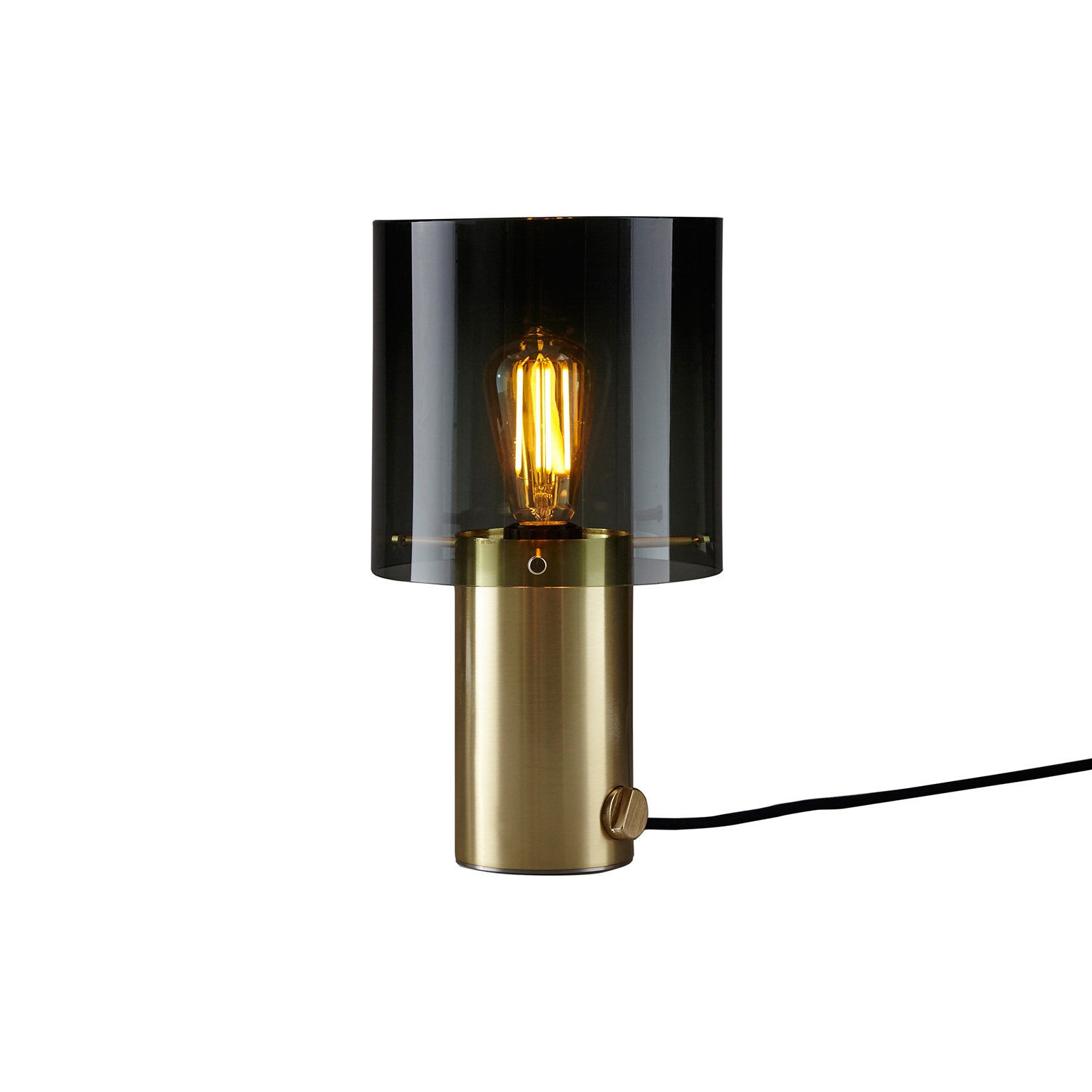 Display product Walter Brass Table, Size 2, Anthracite Glass from manufacturer Original BTC