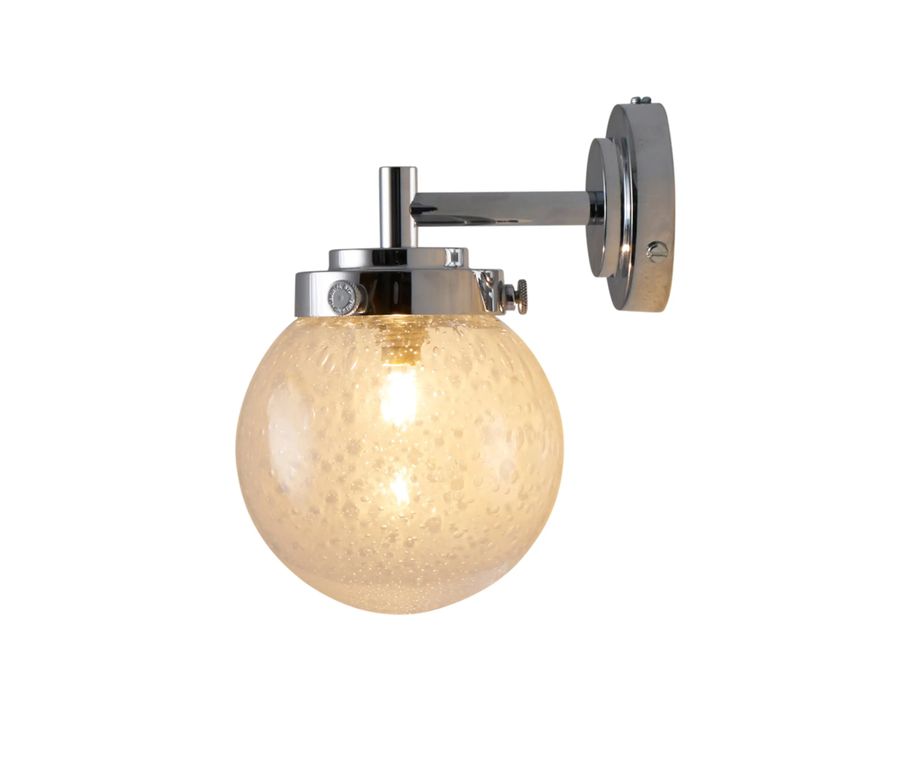 Original BTC - Mini Globe Wall Light, Seedy with Chrome